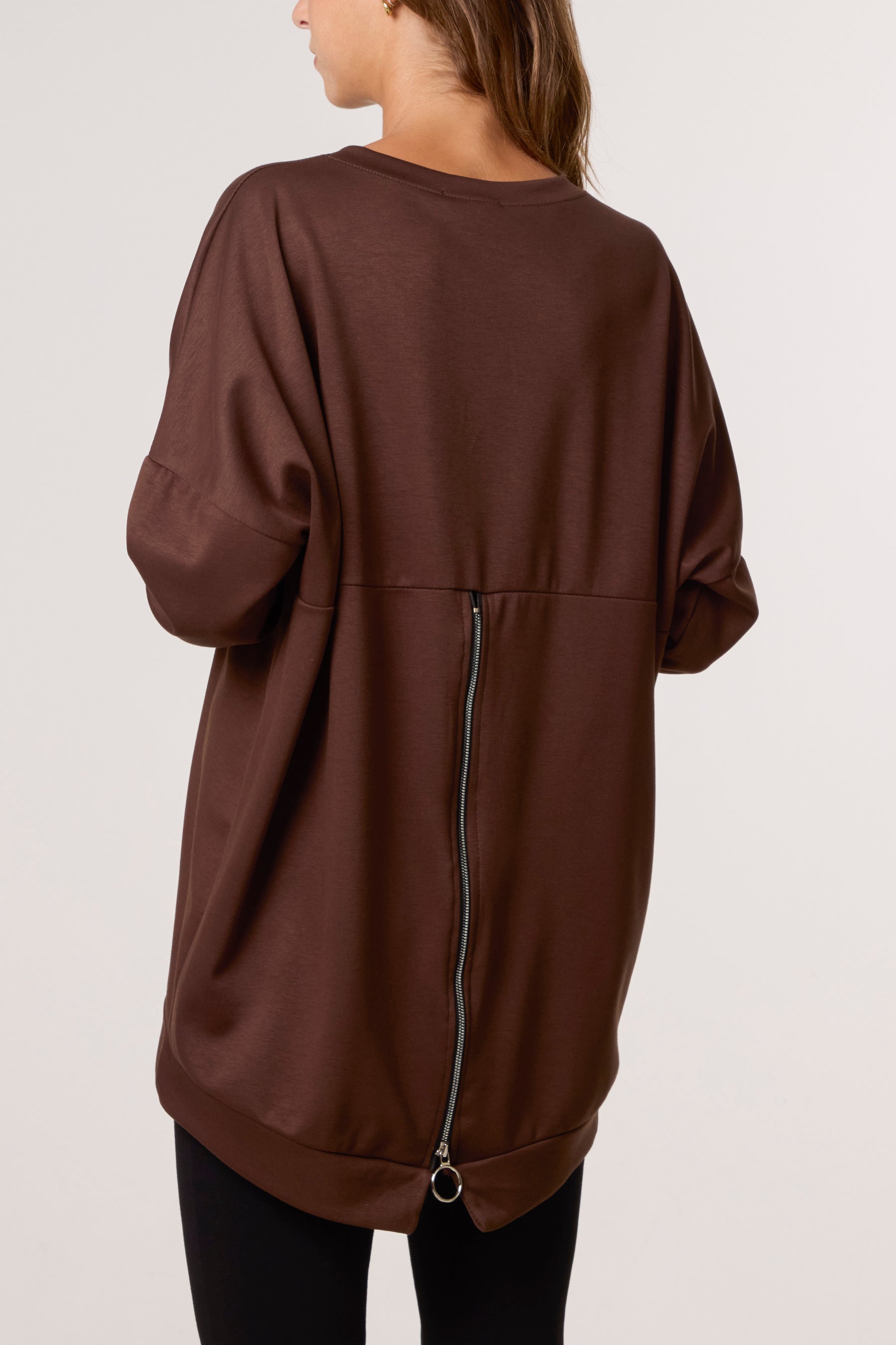 Foil Rock Back Zip Sweatshirt
