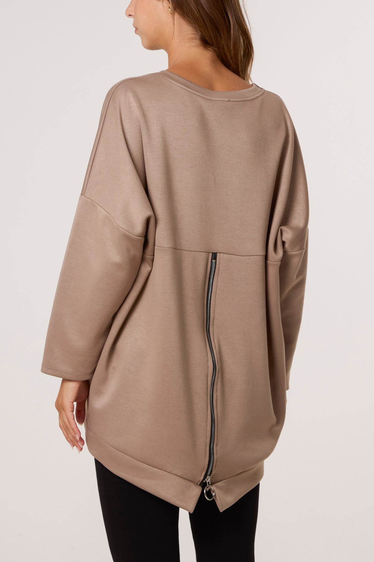 Foil Rock Back Zip Sweatshirt