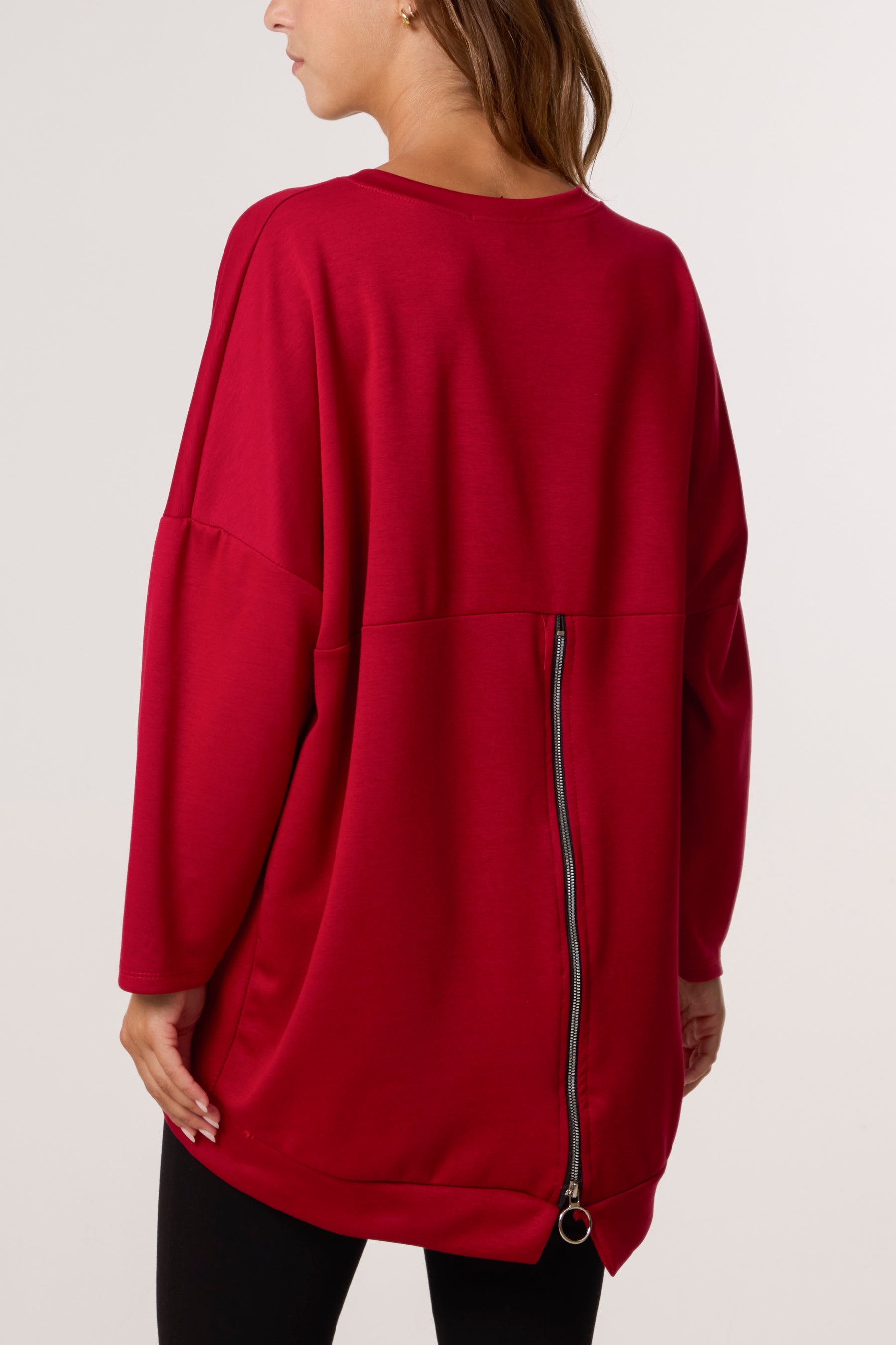 Foil Rock Back Zip Sweatshirt