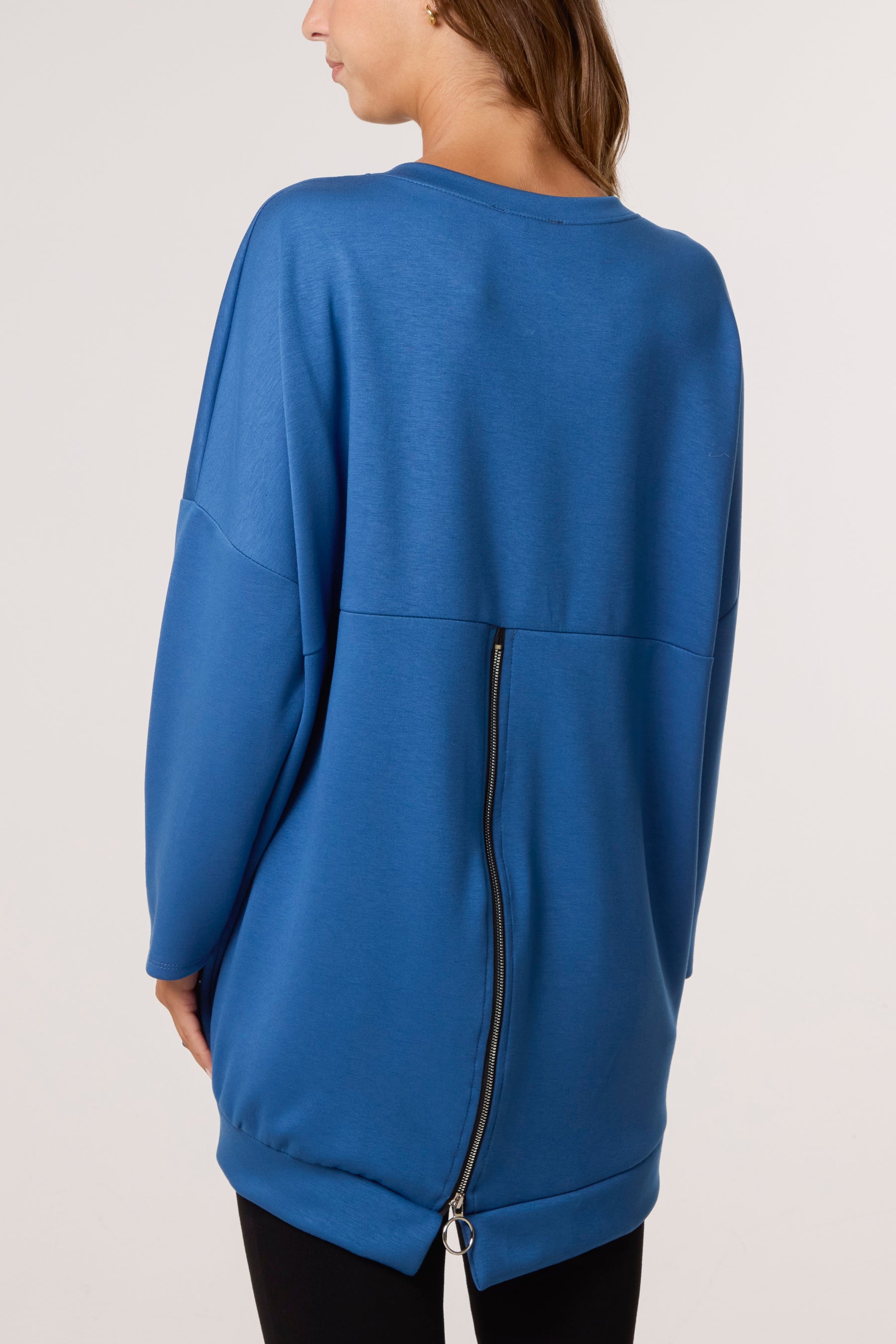 Foil Rock Back Zip Sweatshirt