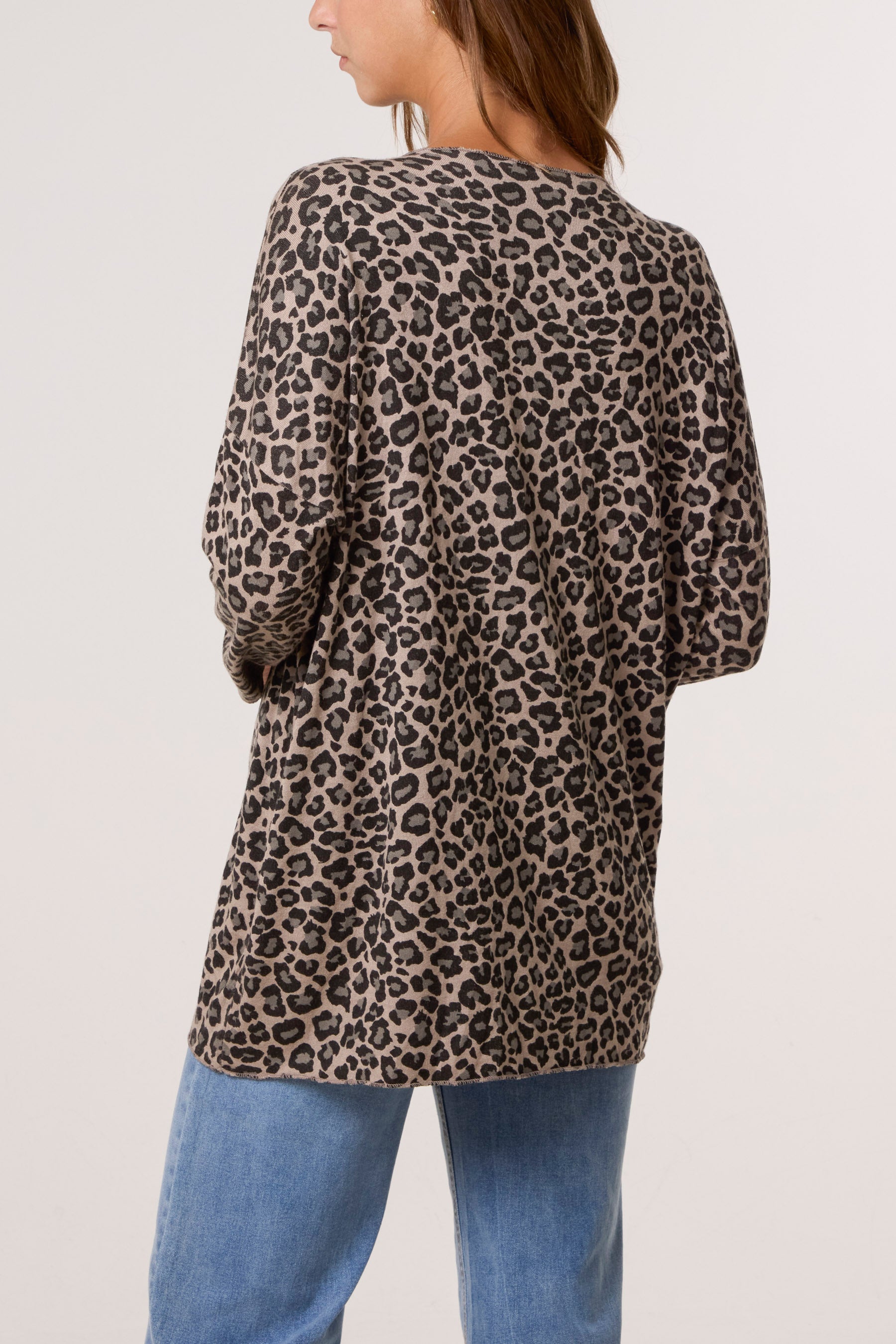 Cheetah Print Fine Knit Jumper