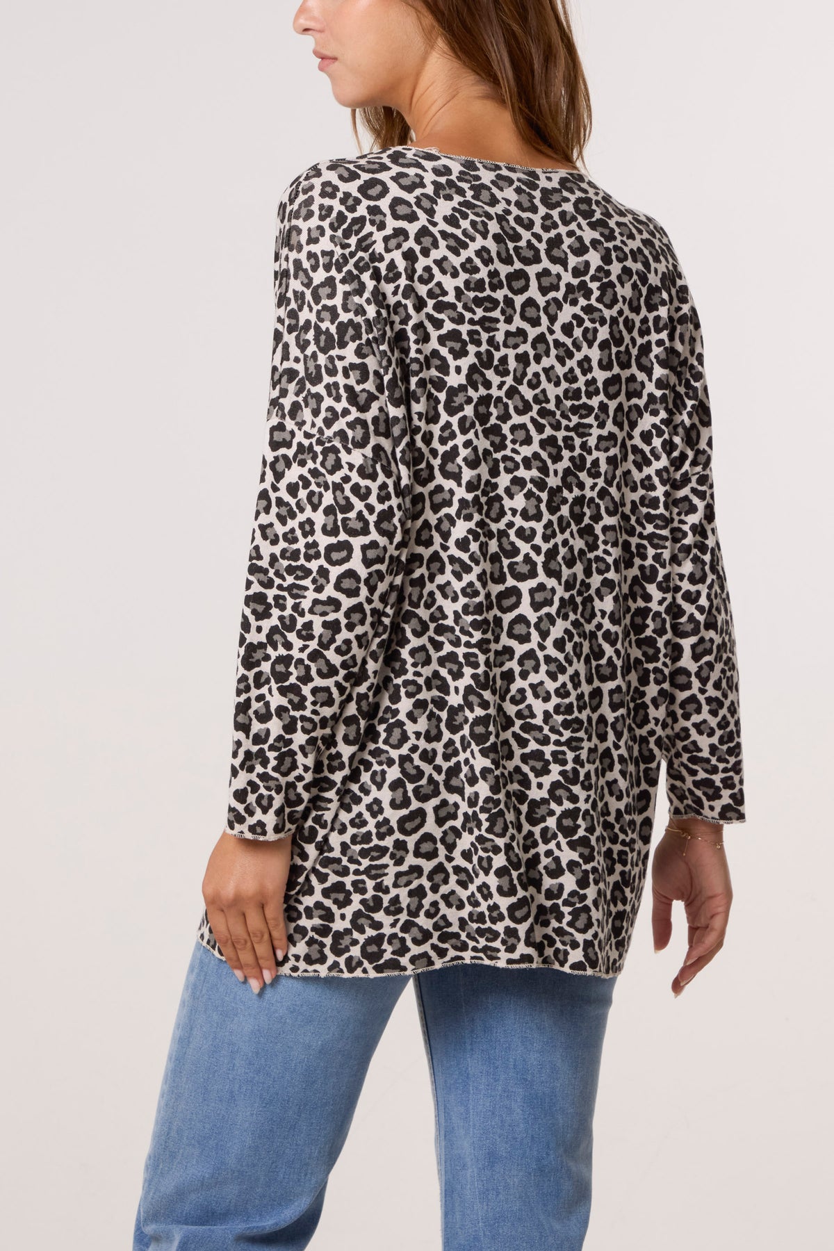 Cheetah Print Fine Knit Jumper