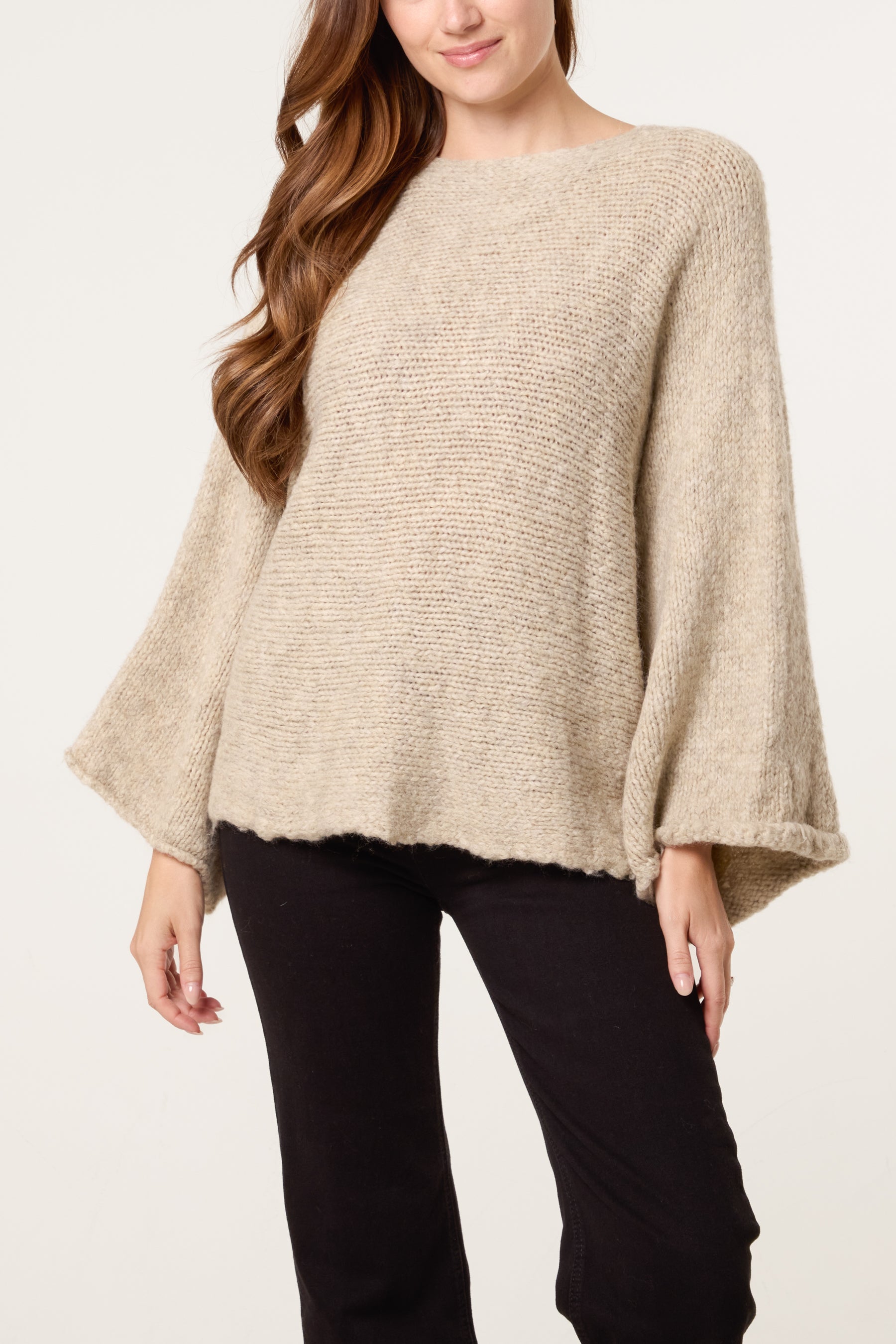 Front Bow Wool Blend Jumper