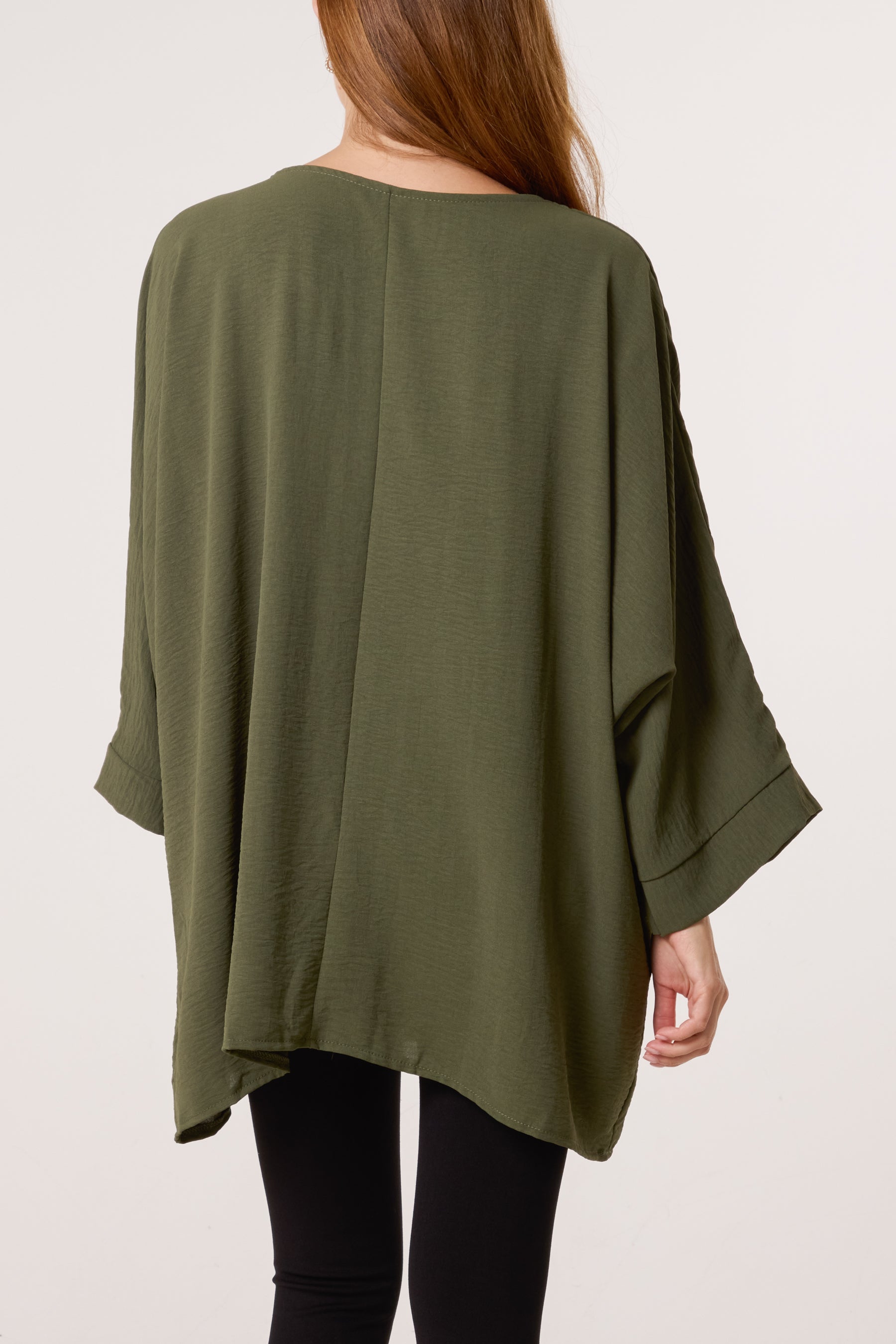 Animal Print Hearts 3/4 Sleeve Top