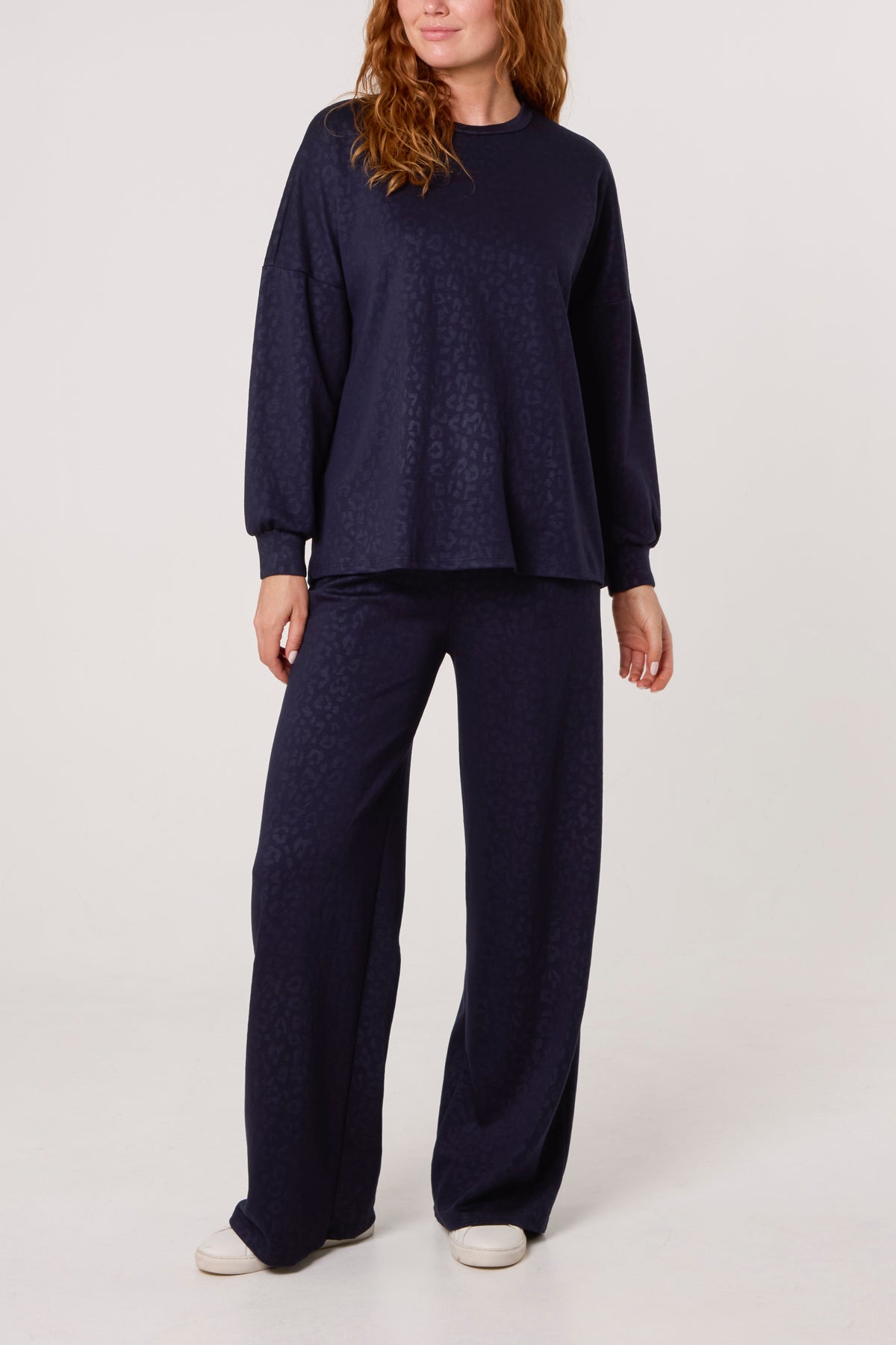 Cheetah Pattern Sweatshirt & Trousers