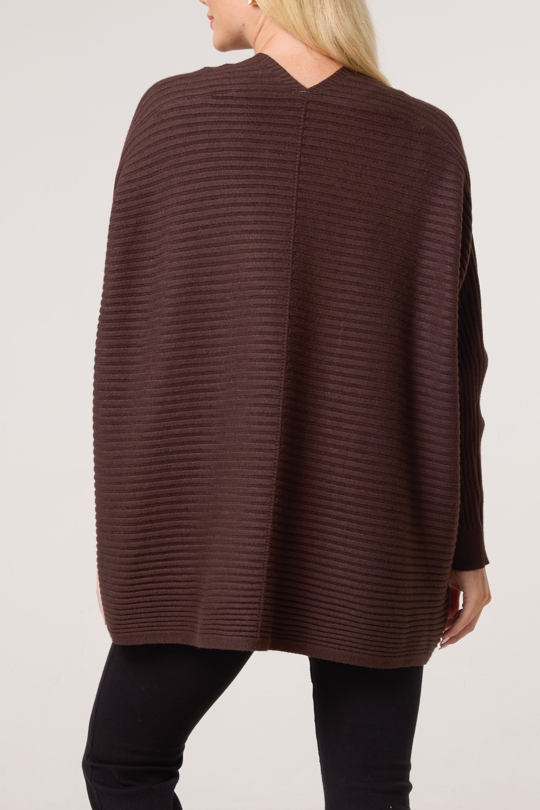 Ribbed Knit Star Buttons Cardigan