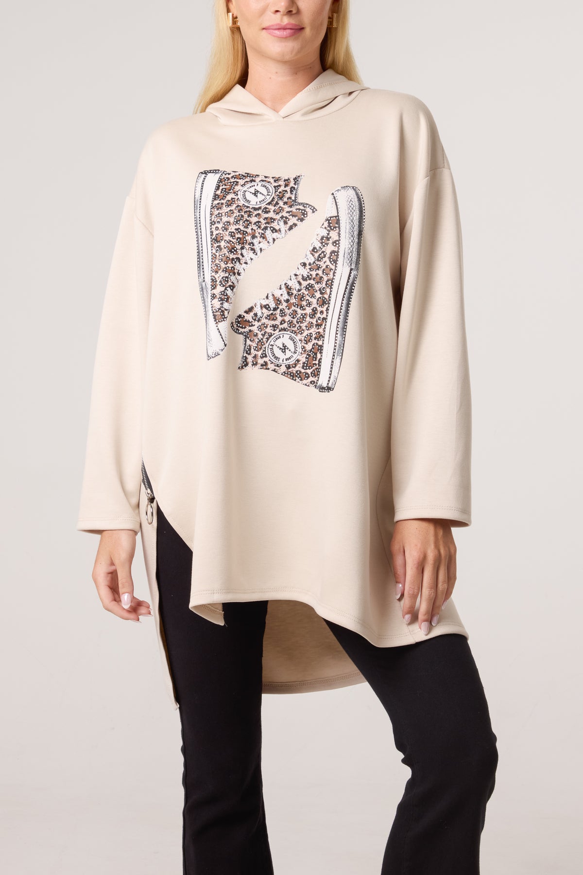 Diamante Trainer Print Hoodie