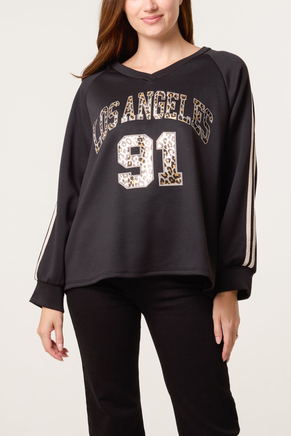 Metallic Leopard "LA" Sports Jersey