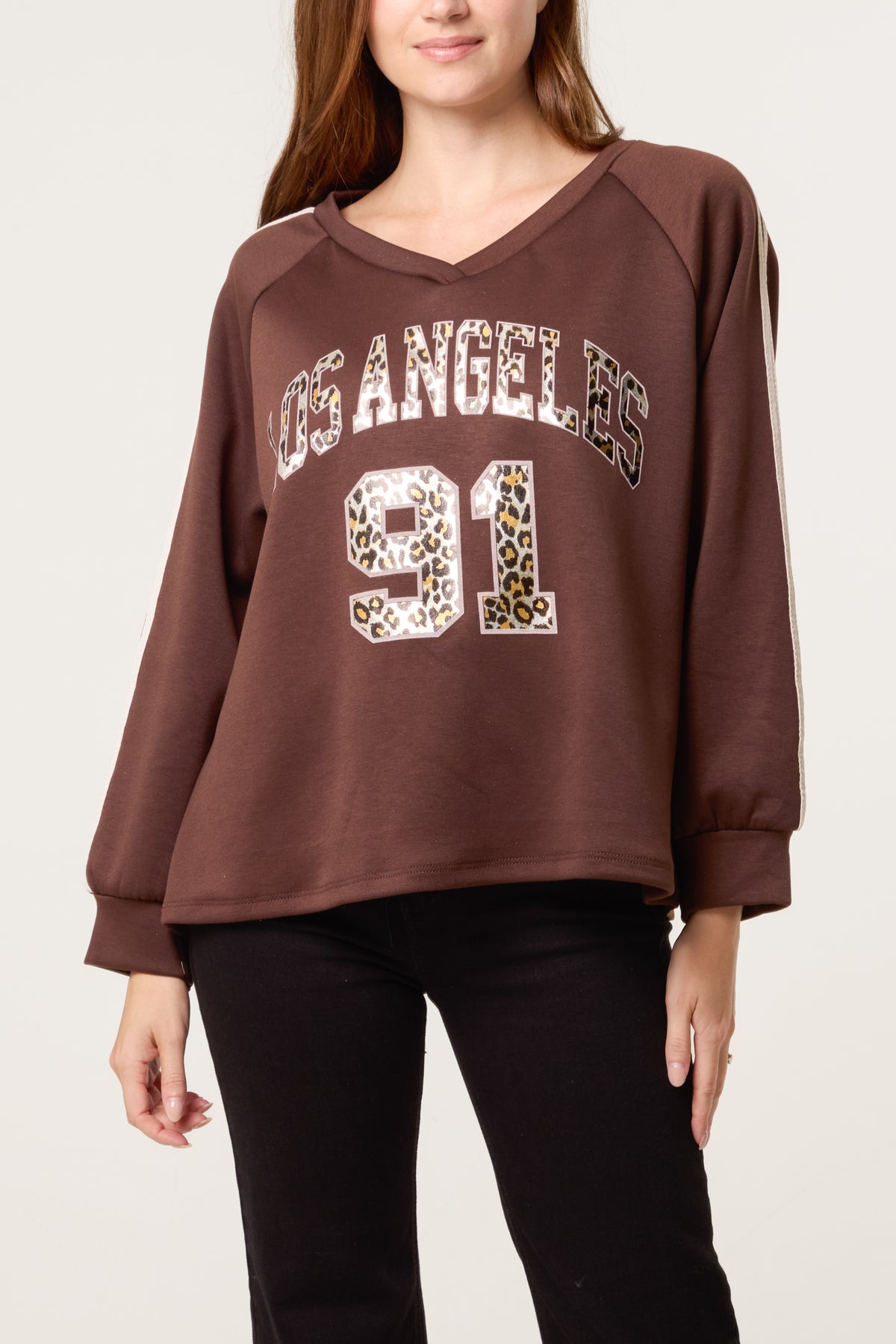 Metallic Leopard "LA" Sports Jersey