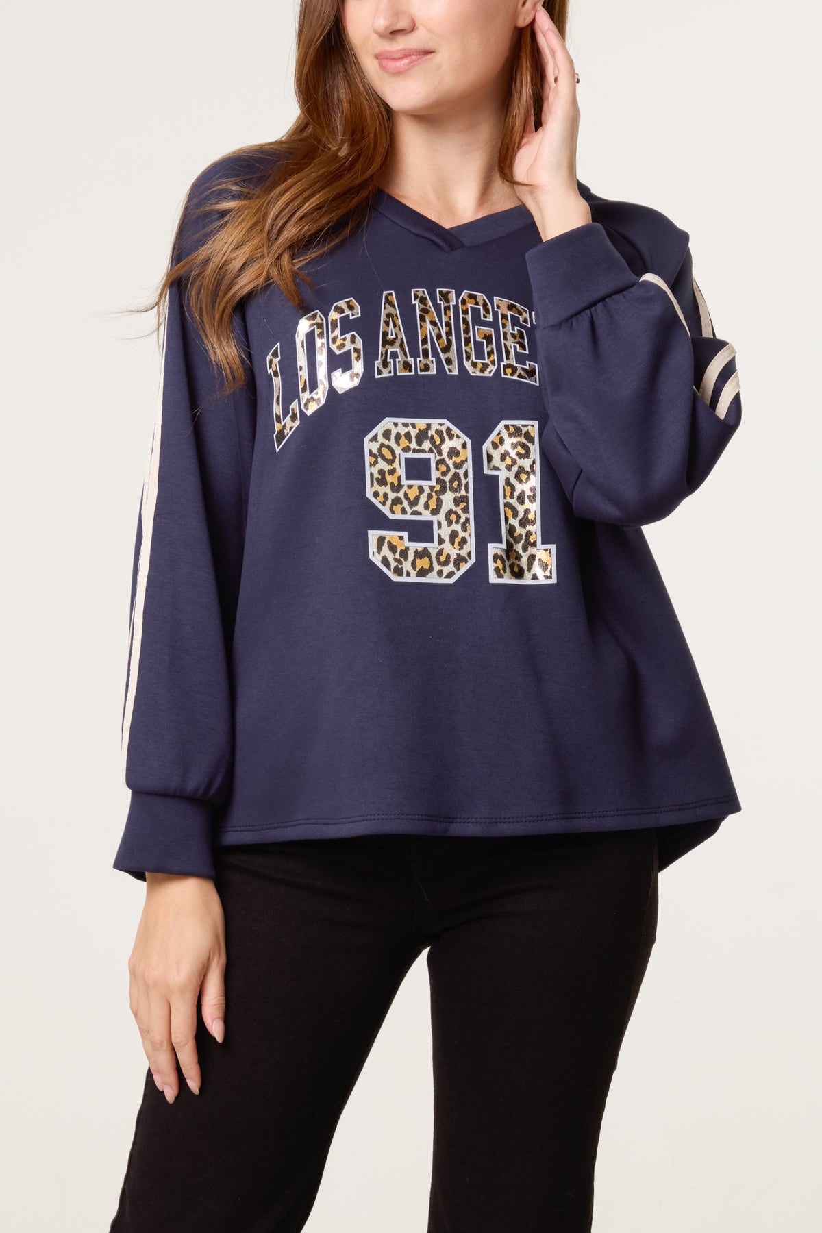 Metallic Leopard "LA" Sports Jersey