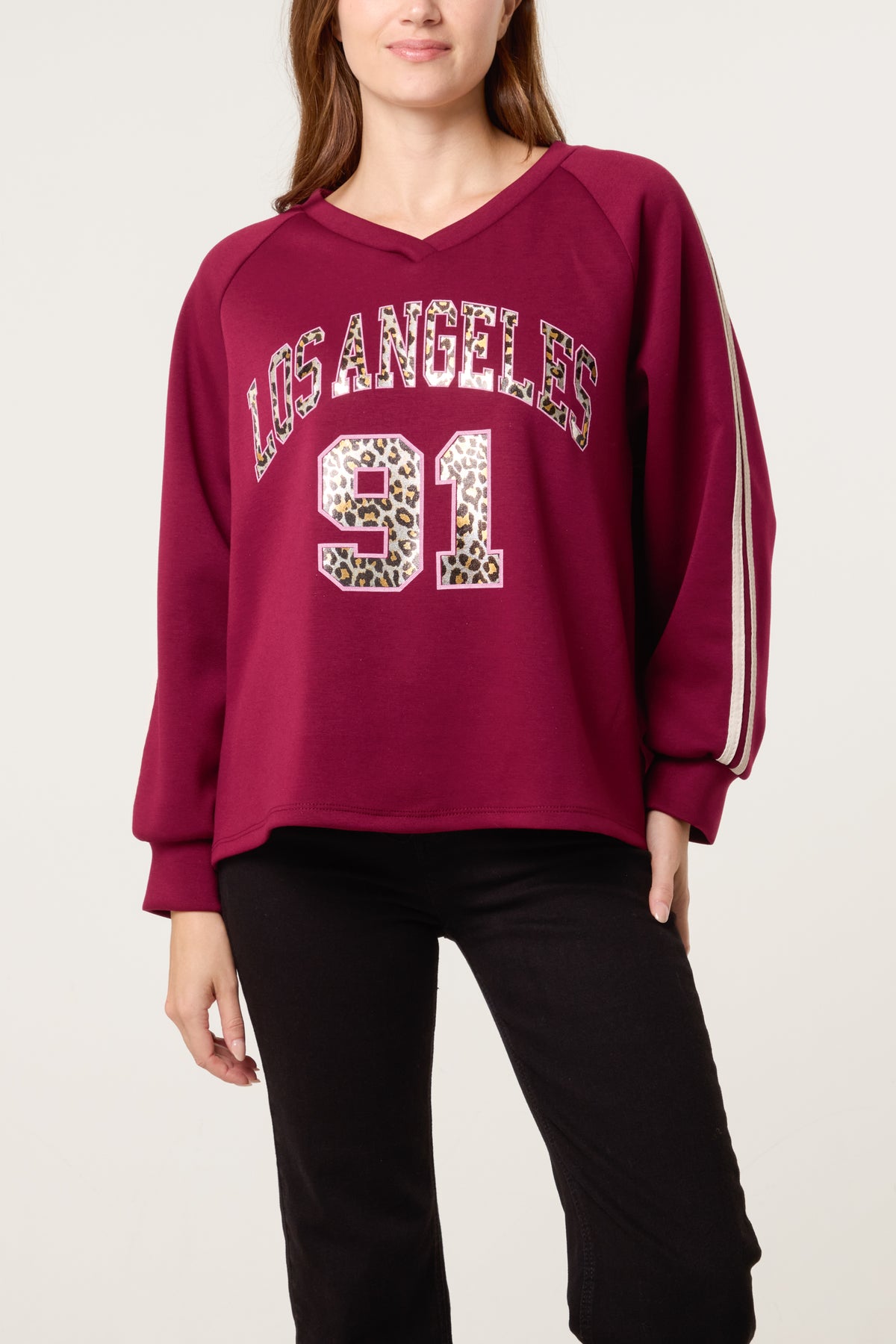 Metallic Leopard "LA" Sports Jersey