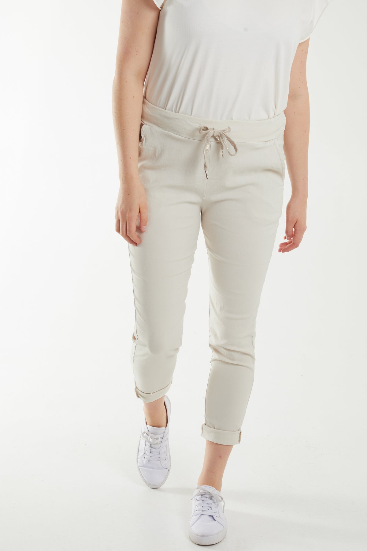 Magic Plain Super Stretch Crushed Trousers