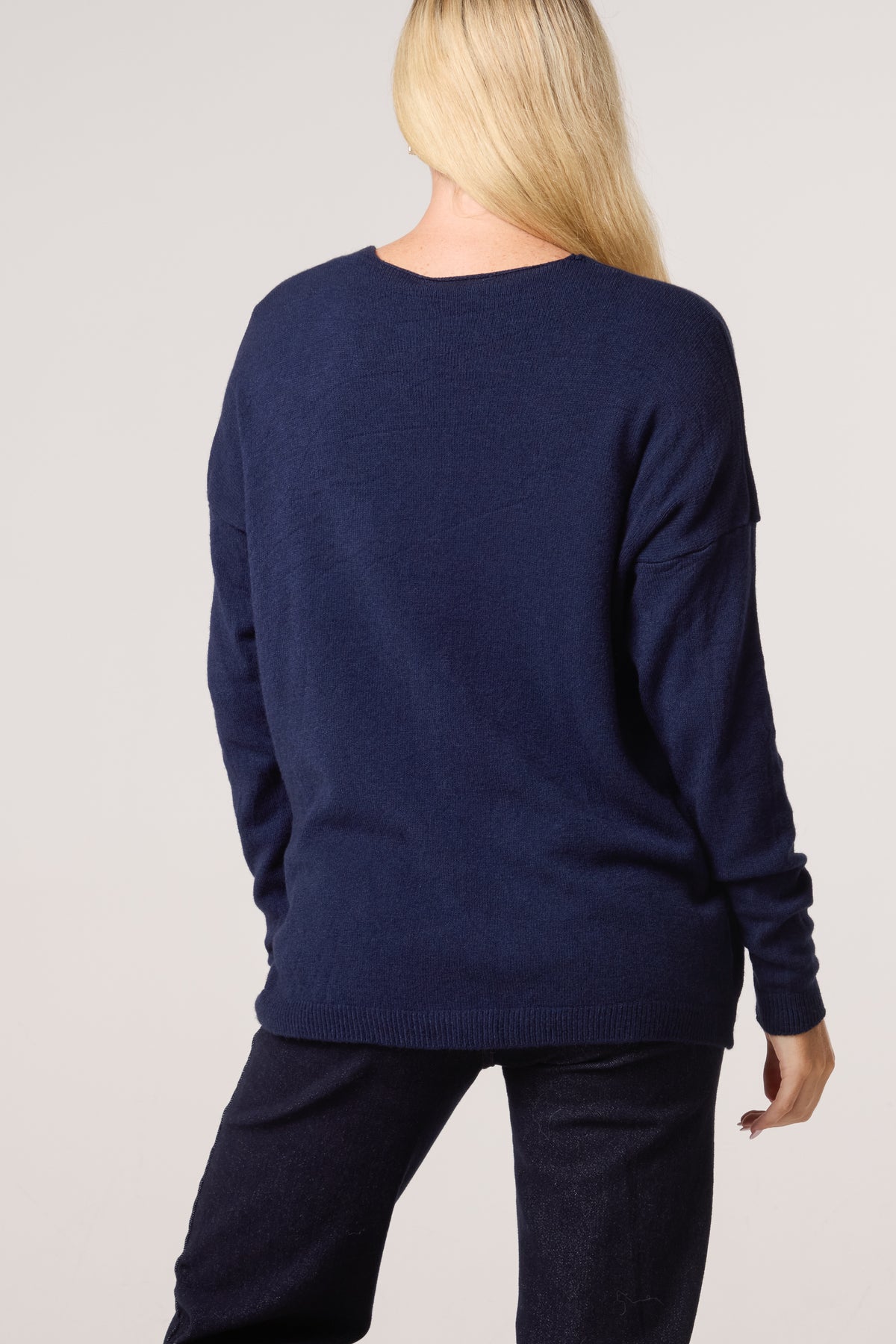 Gold Buttons Long Sleeve Cardigan