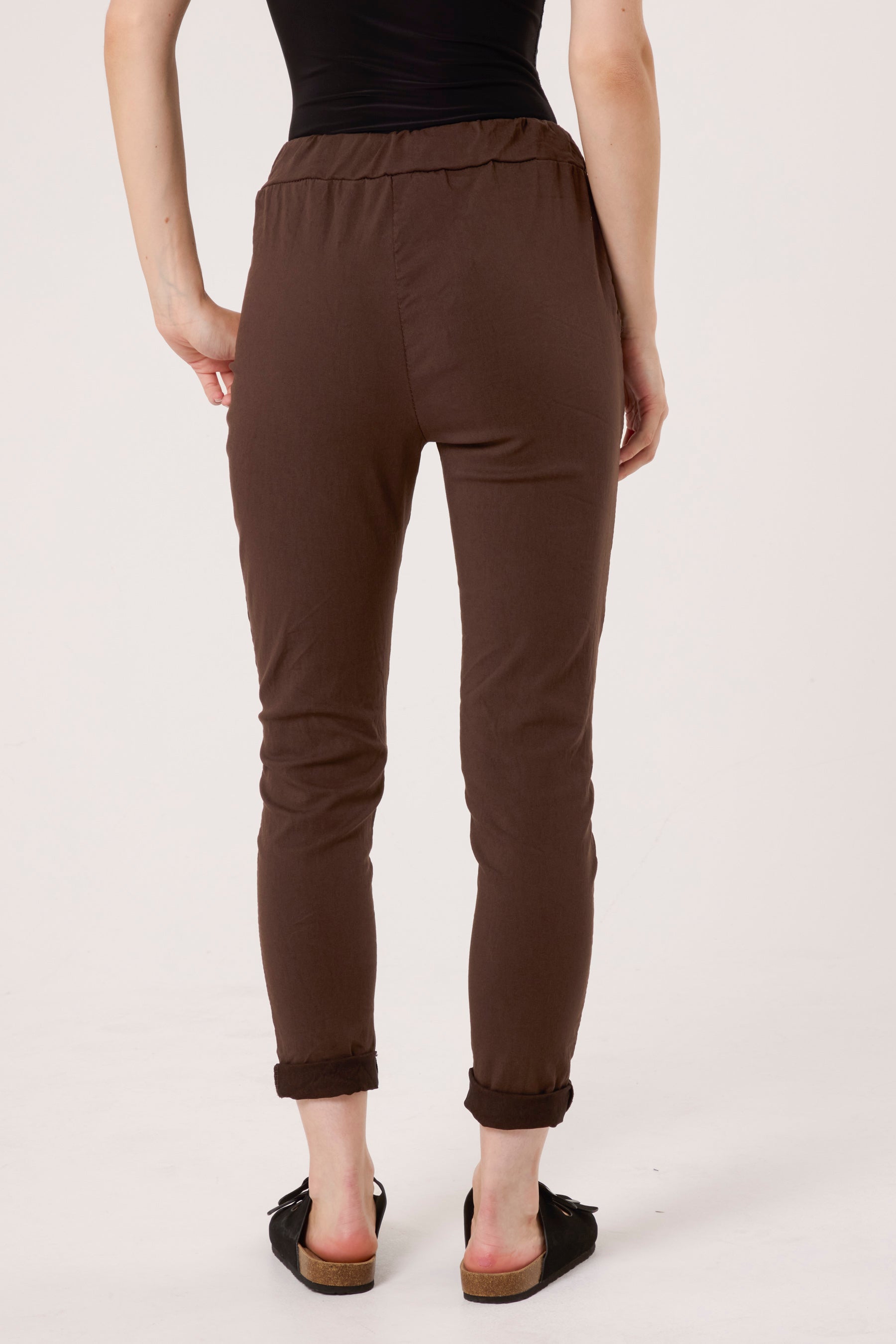 Magic Plain Super Stretch Crushed Trousers