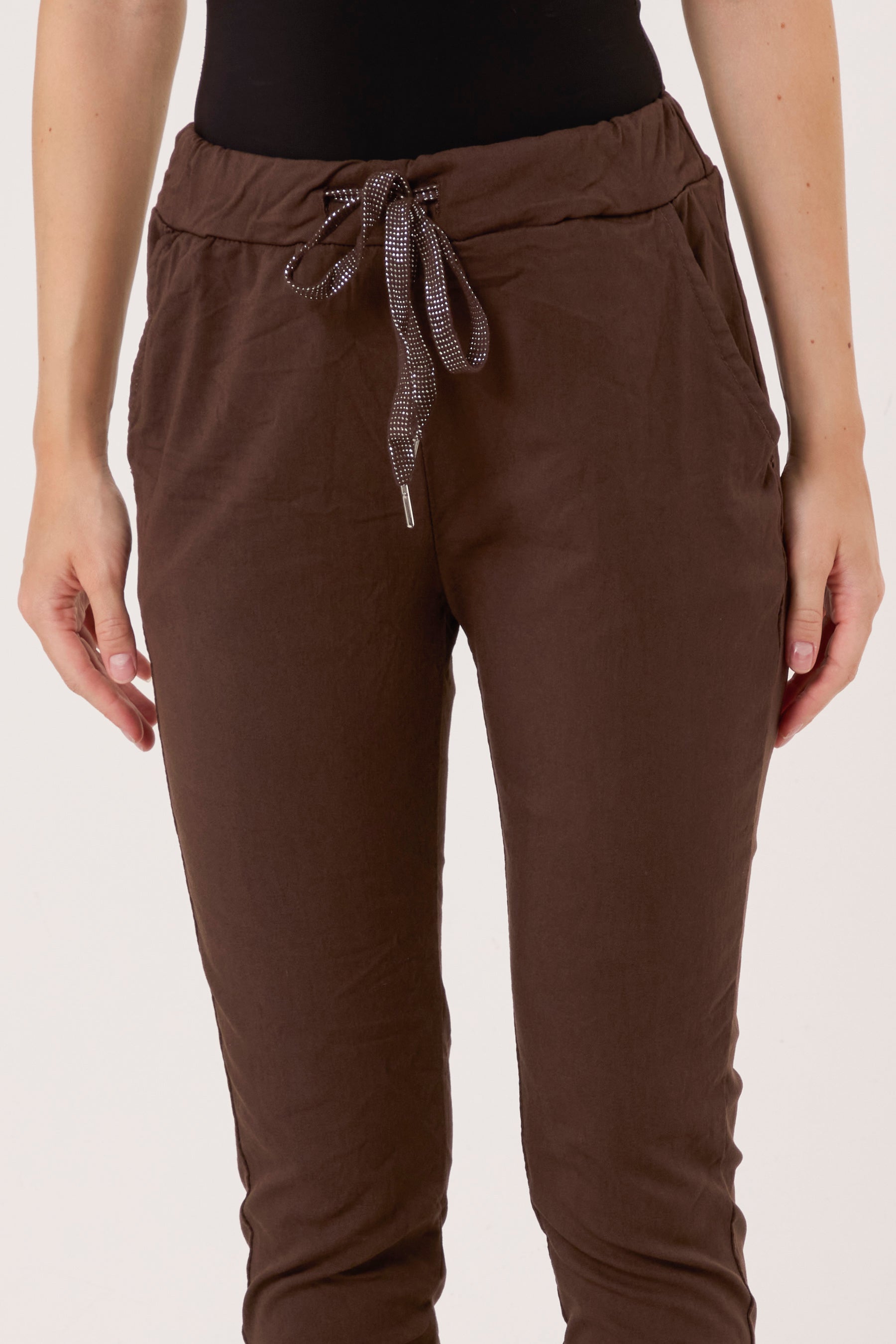 Magic Plain Super Stretch Crushed Trousers