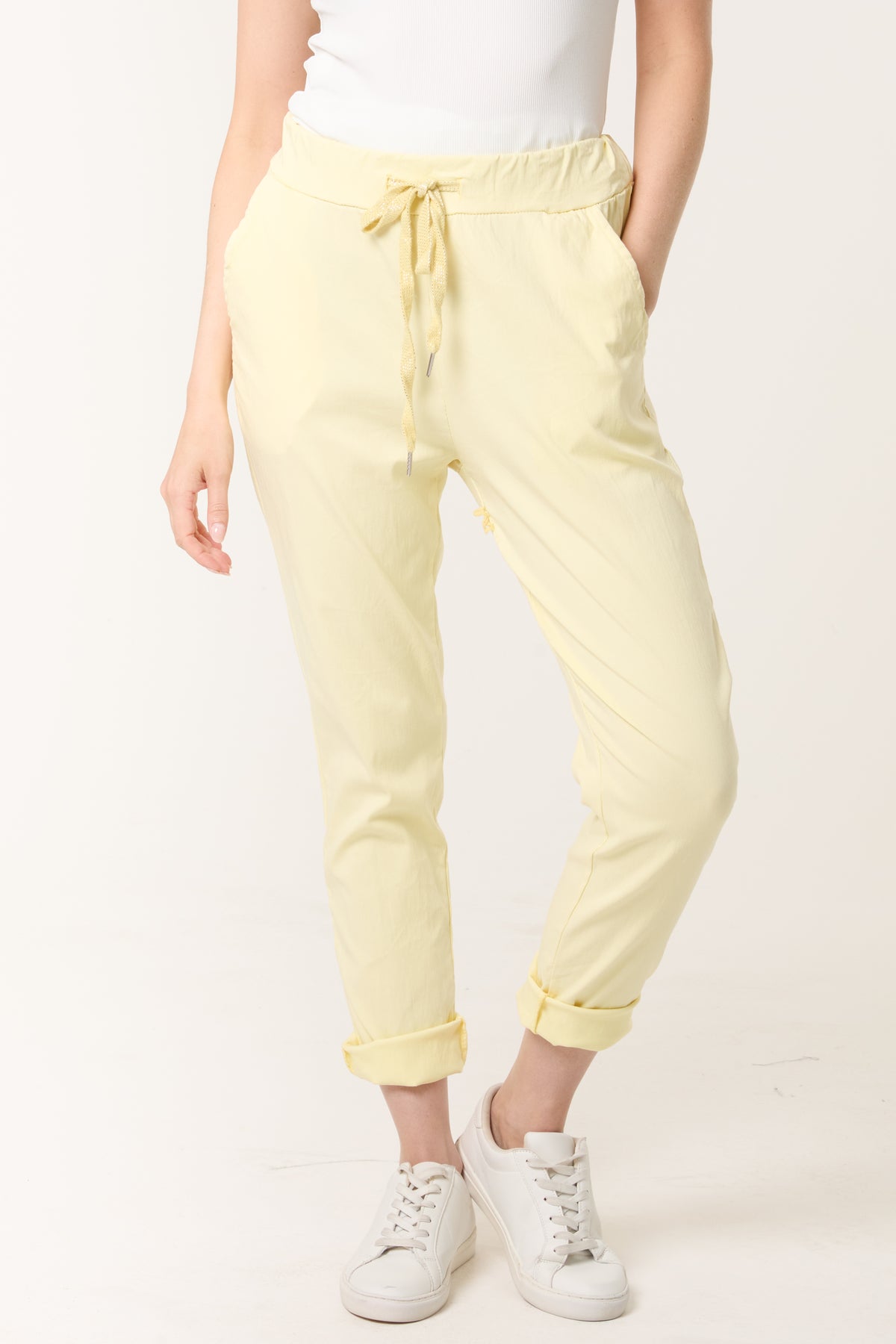 Magic Plain Super Stretch Crushed Trousers