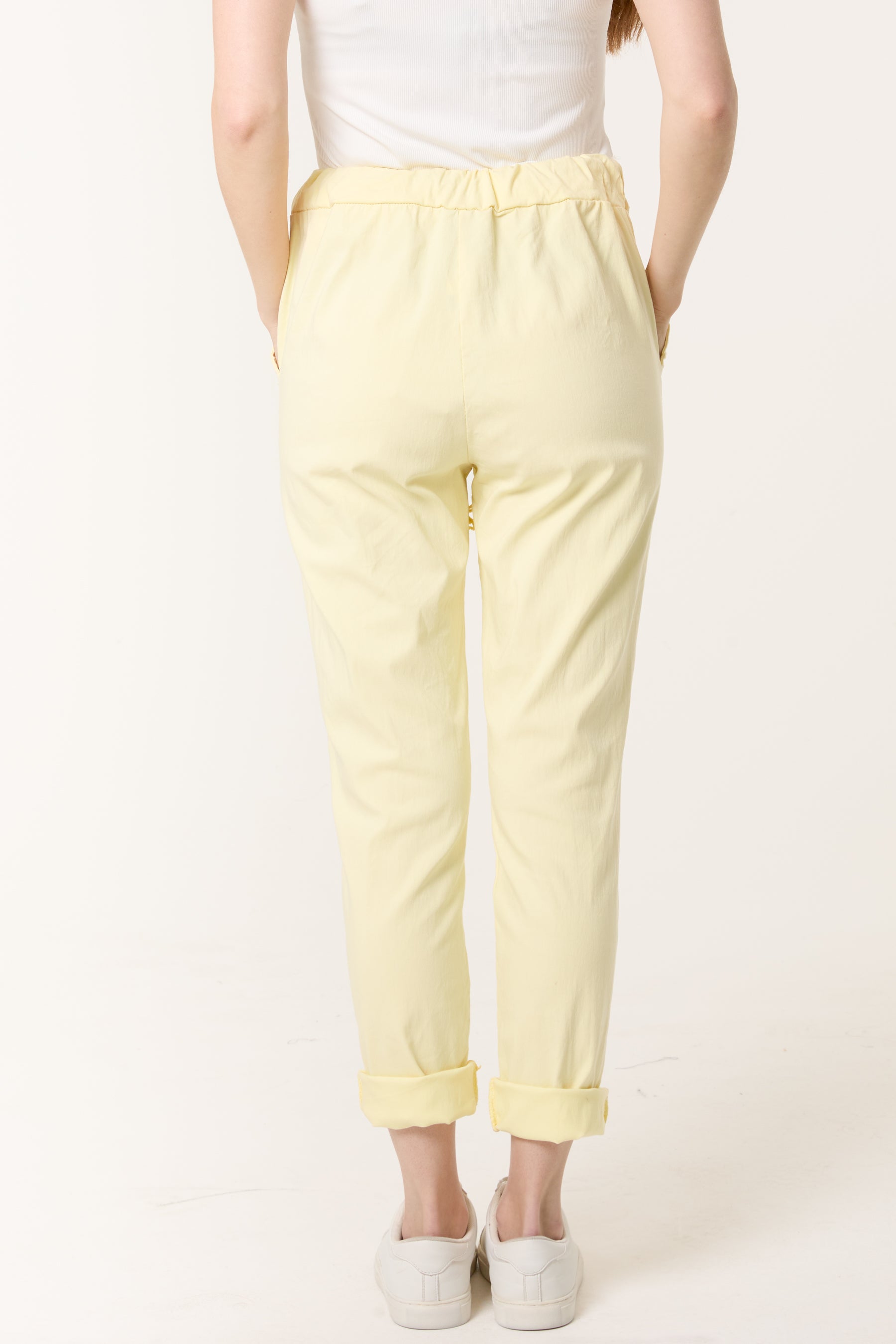 Magic Plain Super Stretch Crushed Trousers