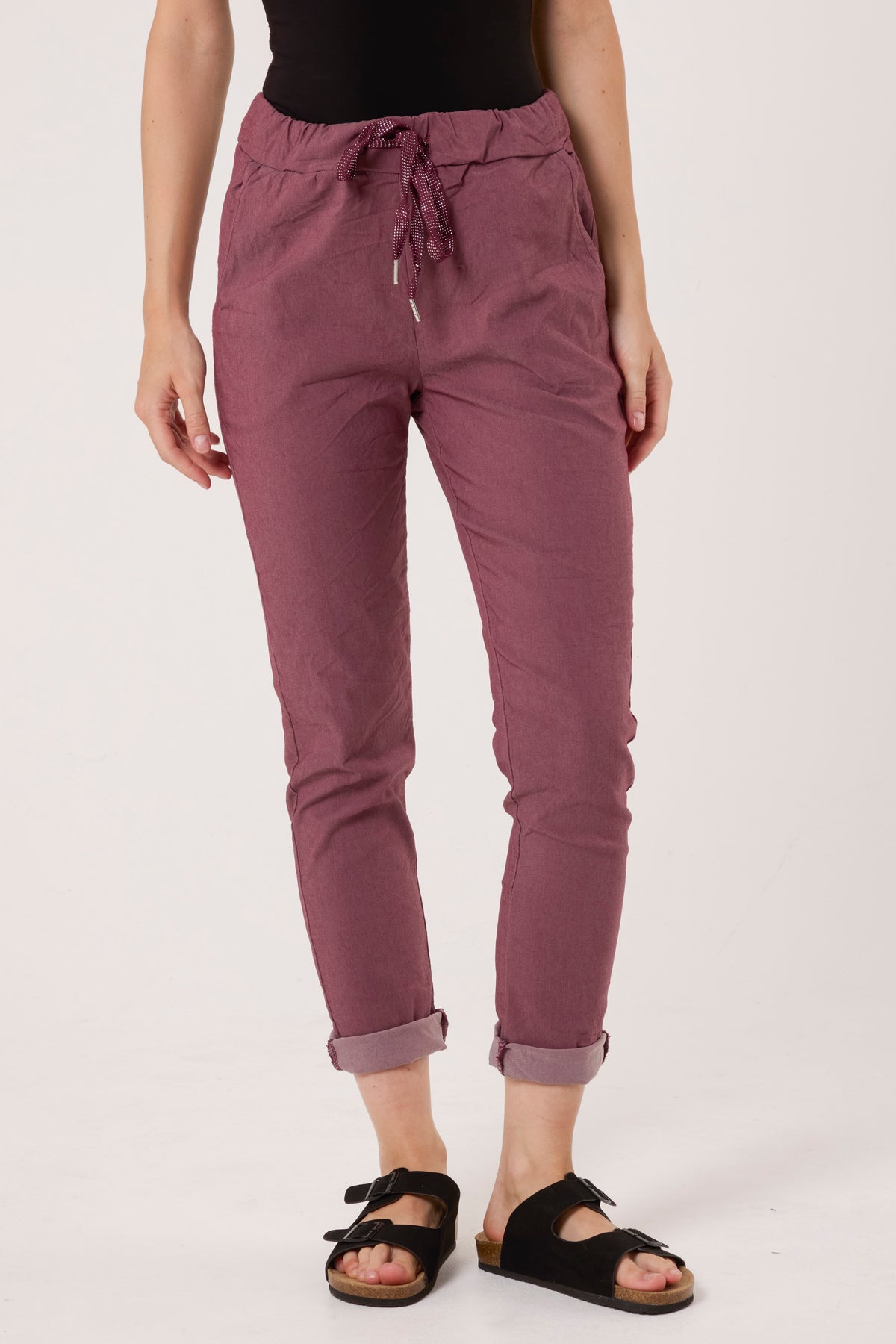 Magic Plain Super Stretch Crushed Trousers