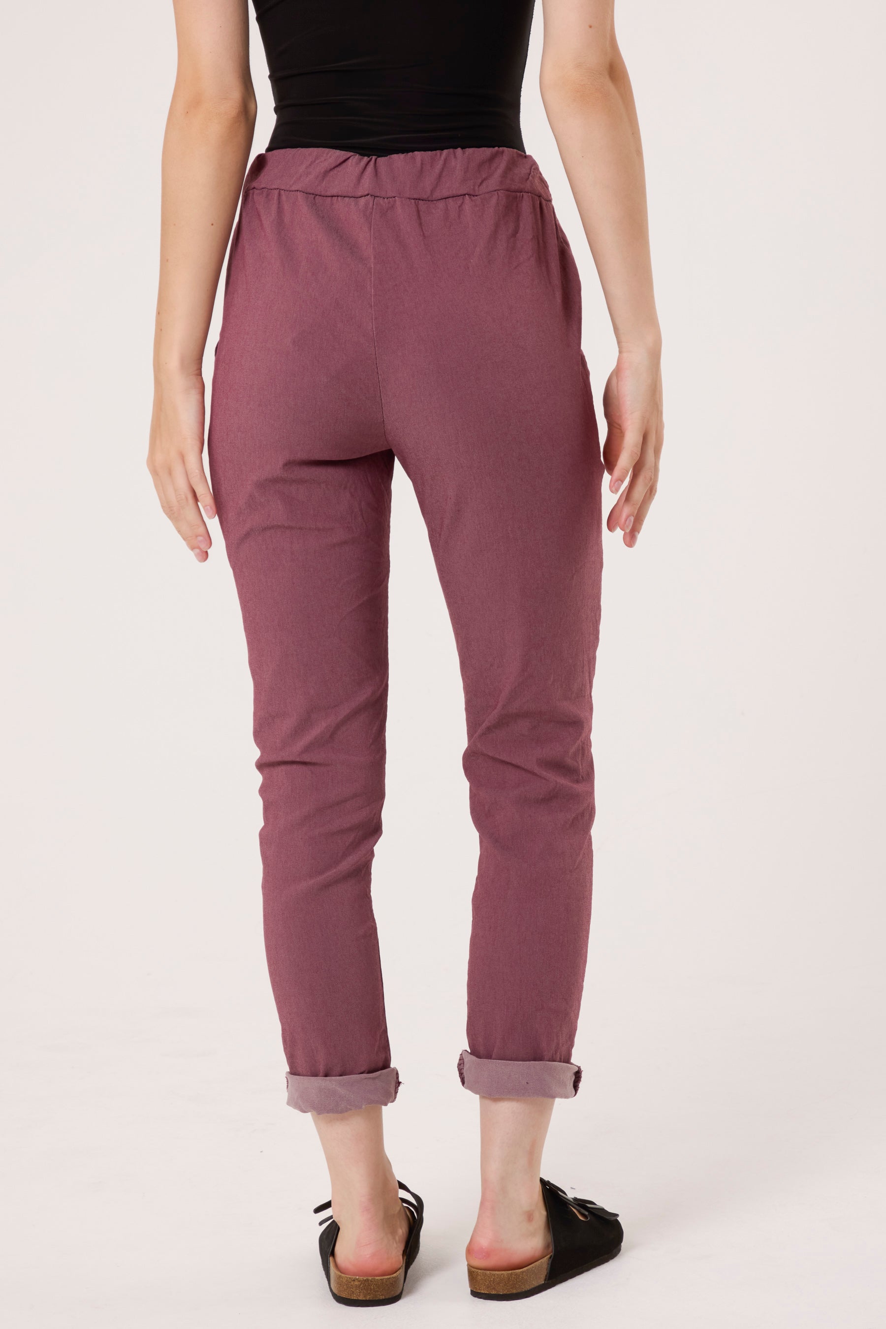 Magic Plain Super Stretch Crushed Trousers