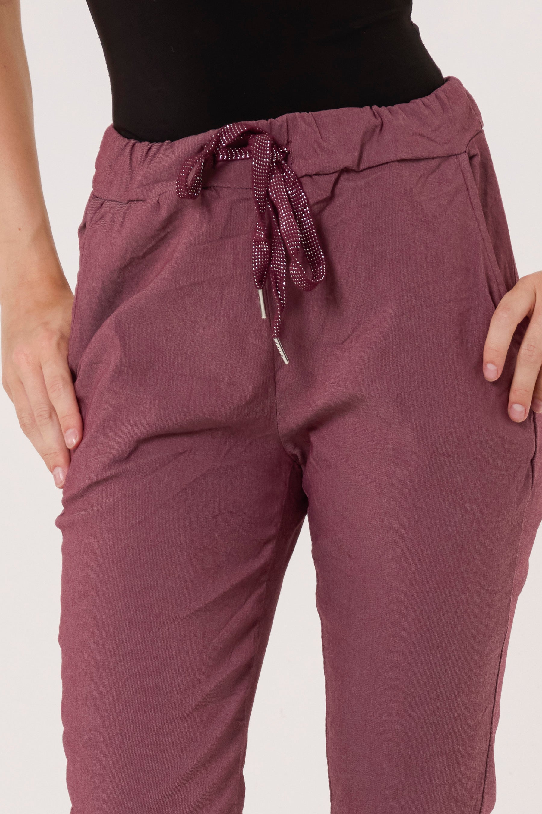 Magic Plain Super Stretch Crushed Trousers
