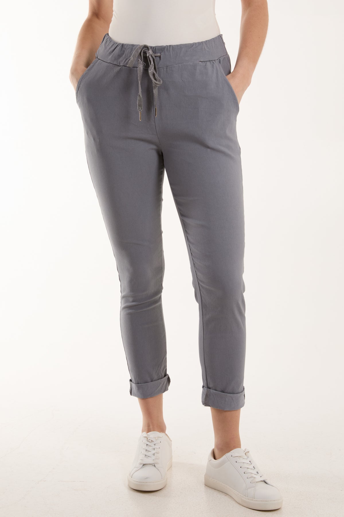 Magic Plain Super Stretch Crushed Trousers