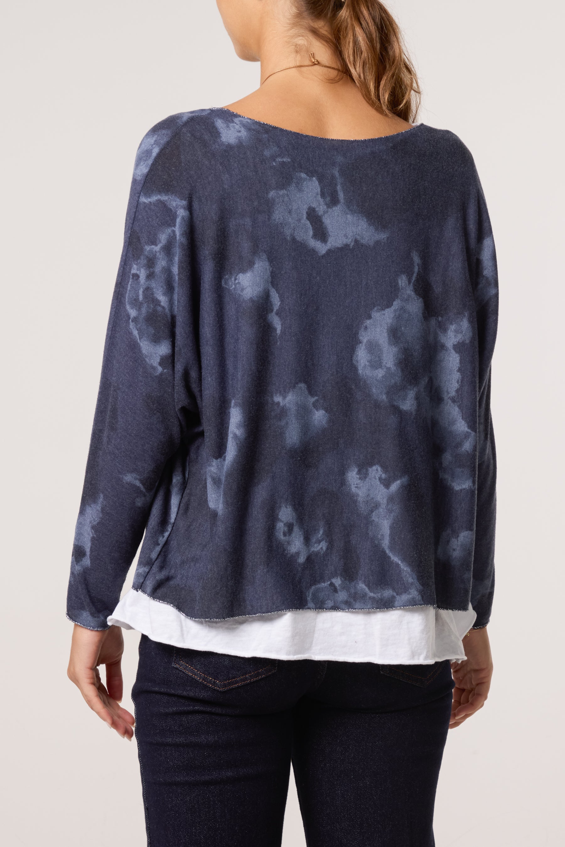 Necklace Blurred Double Layer Top