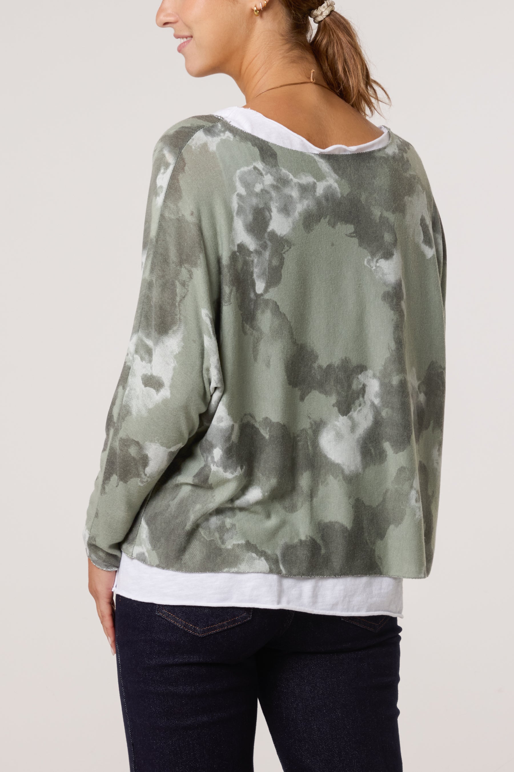 Necklace Blurred Double Layer Top