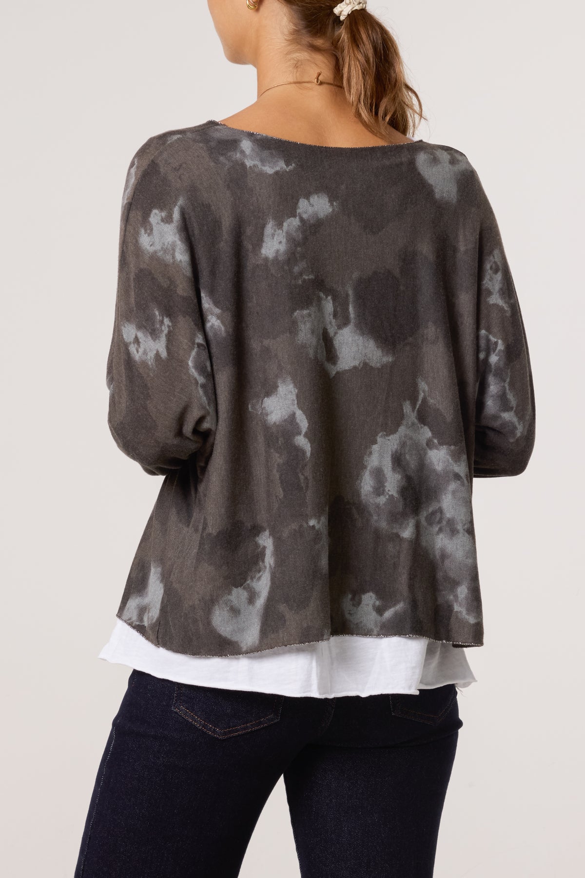 Necklace Blurred Double Layer Top