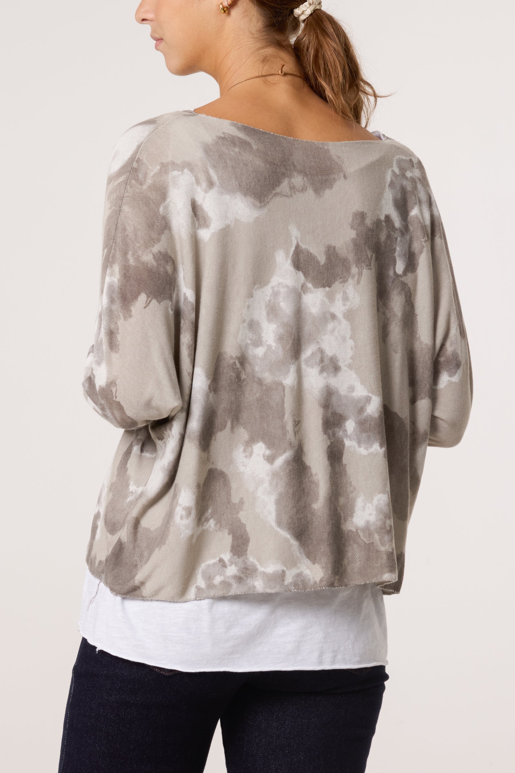 Necklace Blurred Double Layer Top
