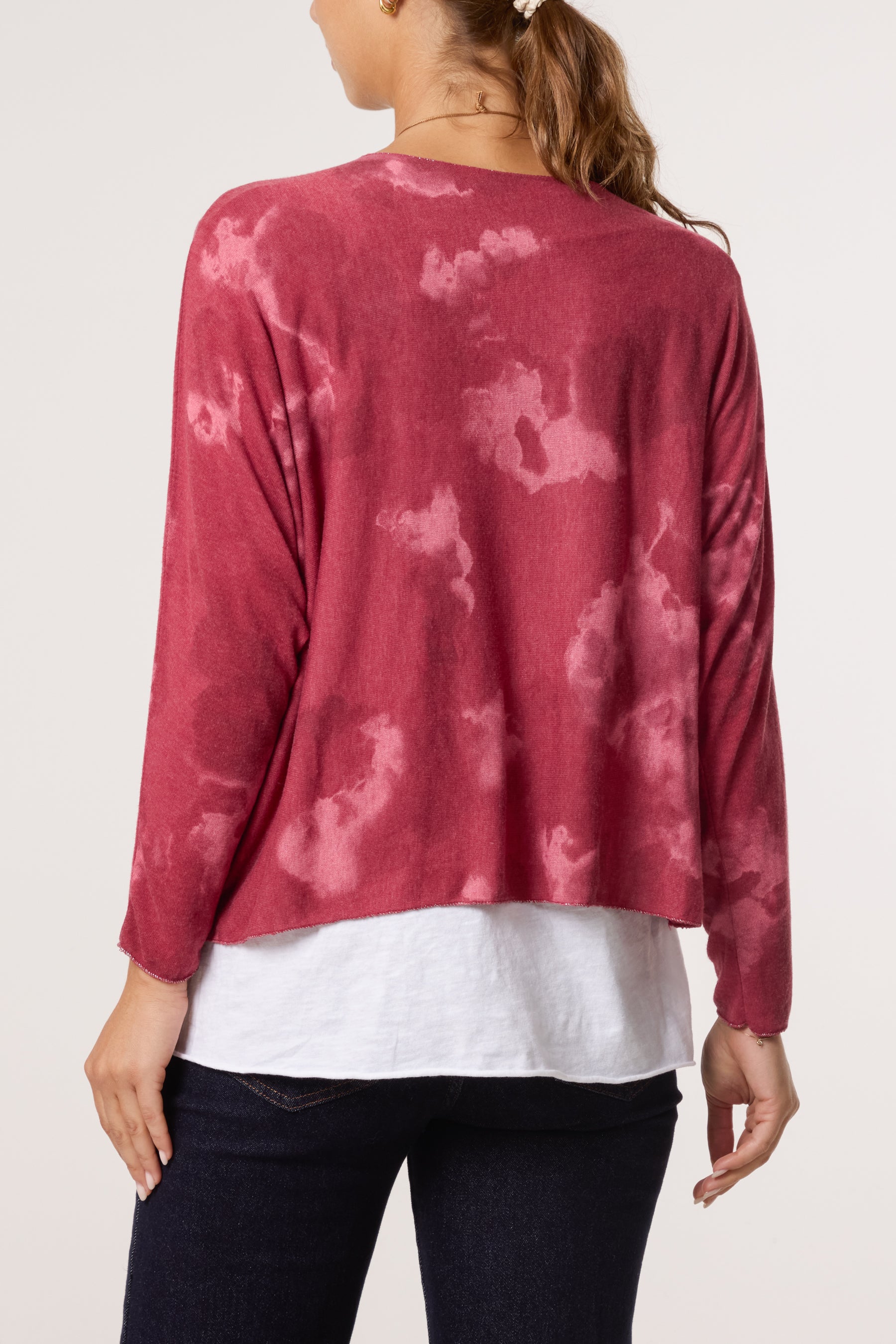 Necklace Blurred Double Layer Top