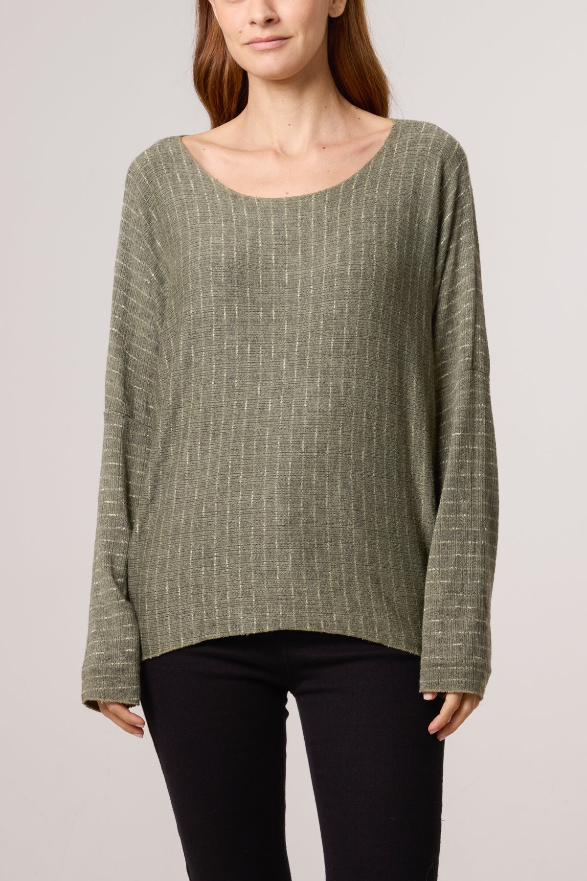 Texture Wool Blend Fine Knit Jumper