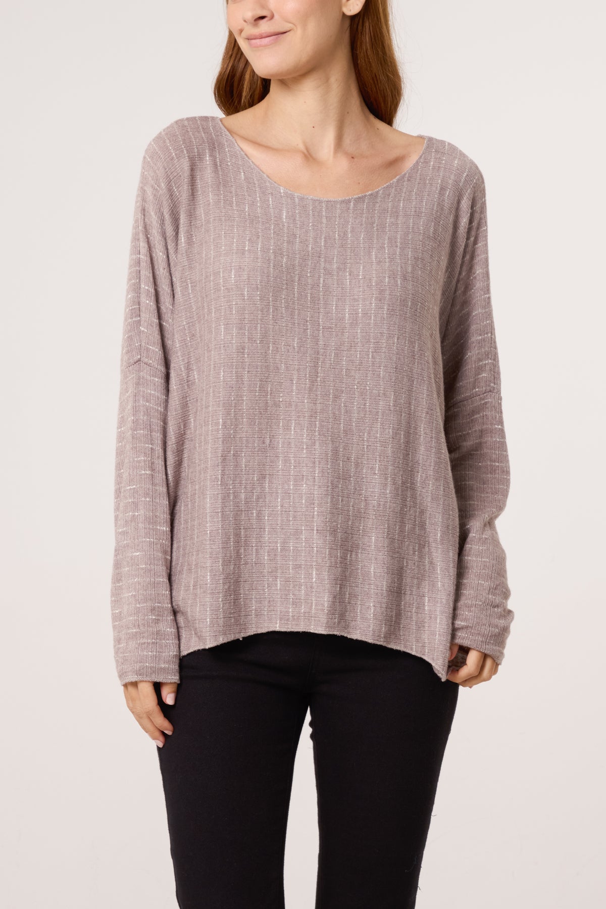 Texture Wool Blend Fine Knit Jumper