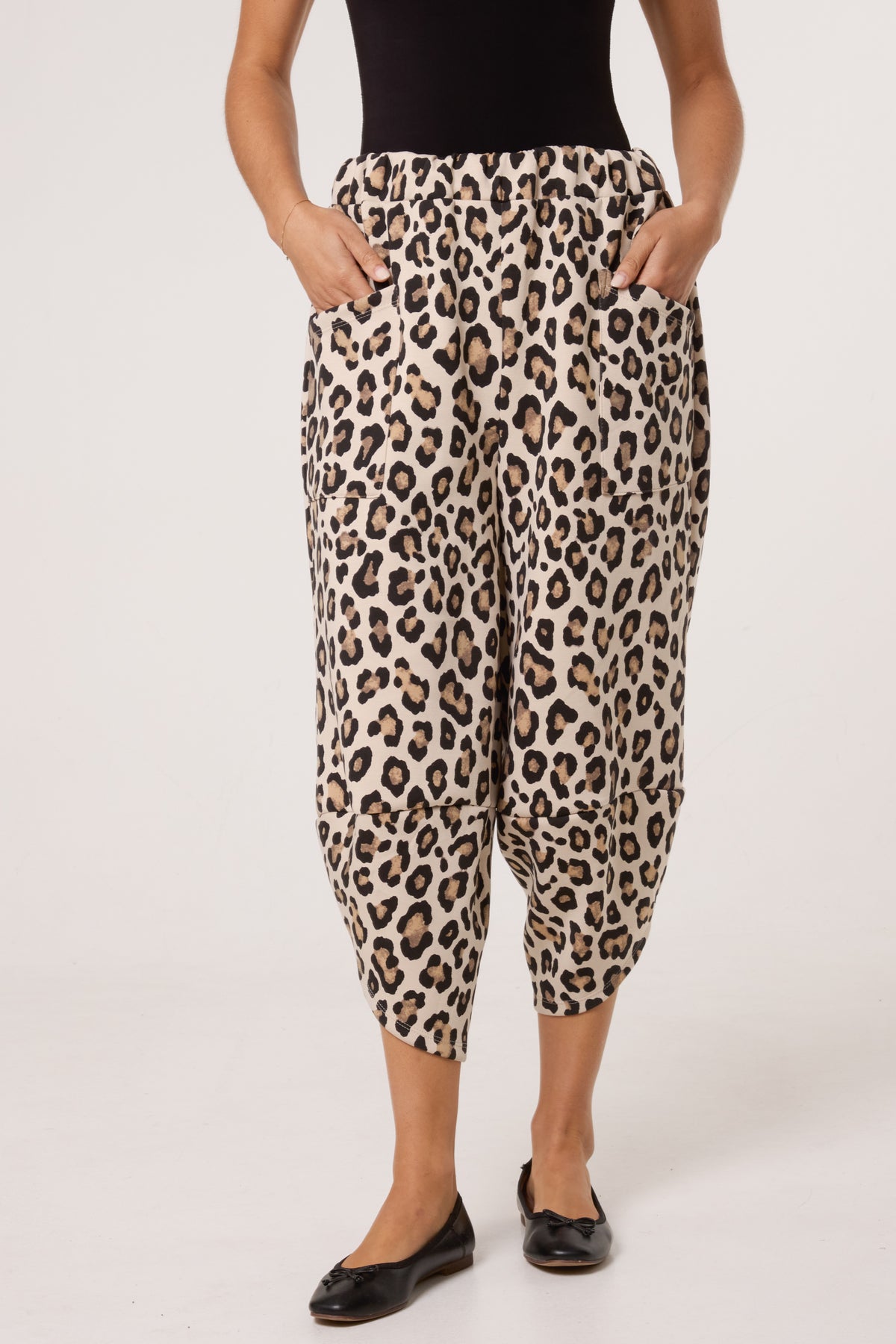 Leopard Print Tracksuit Bottoms