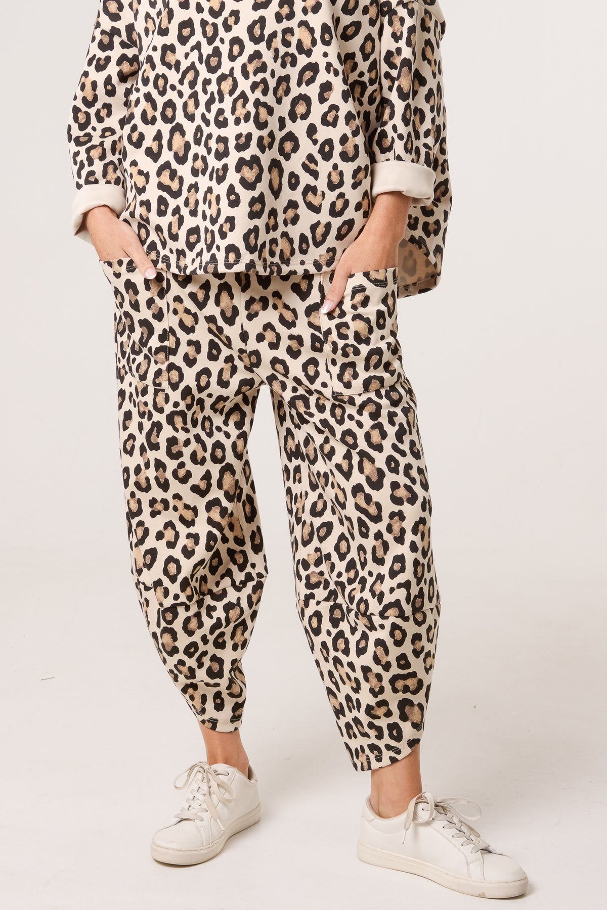Leopard Print Tracksuit Bottoms