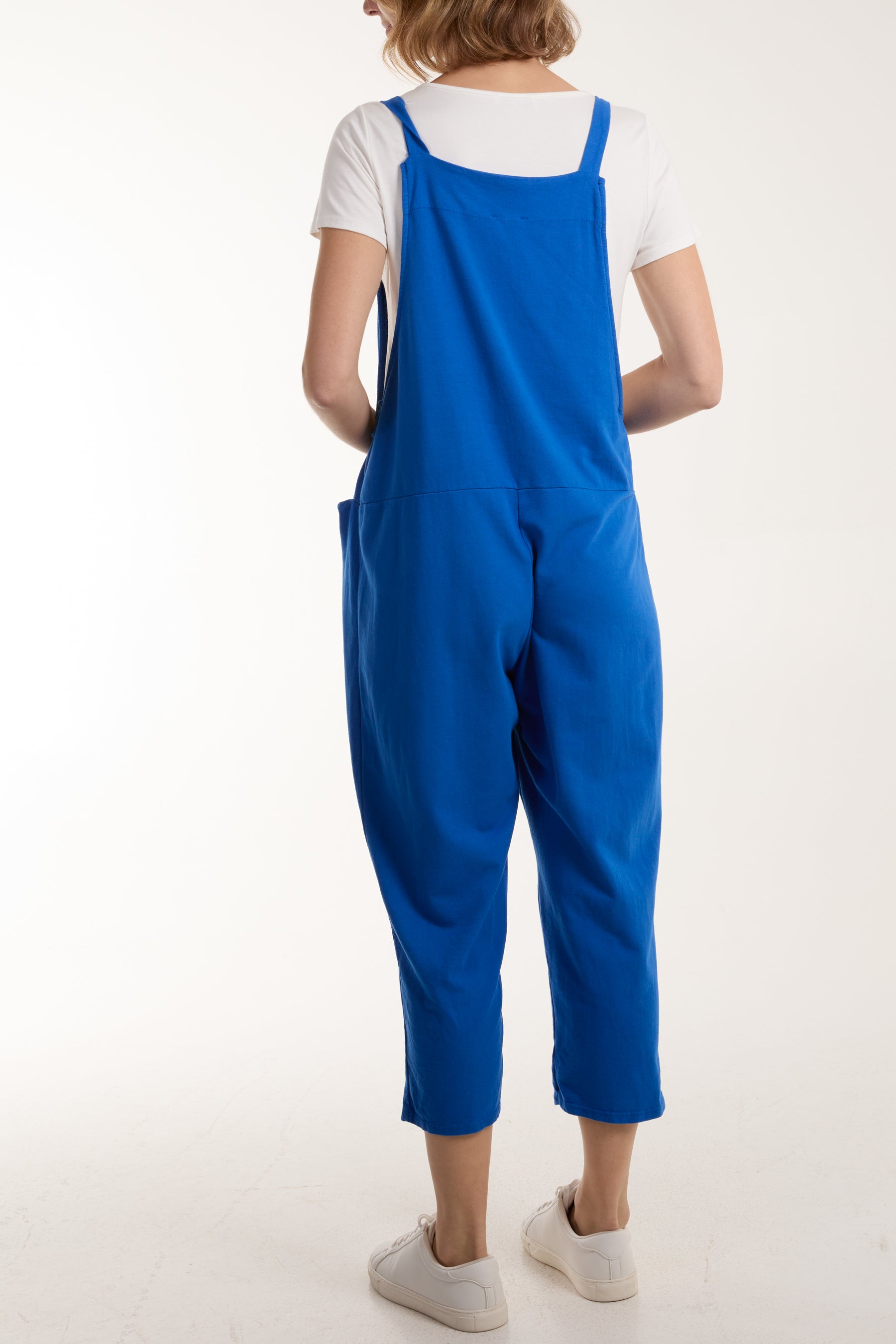 Bow Detail Plain Dungarees