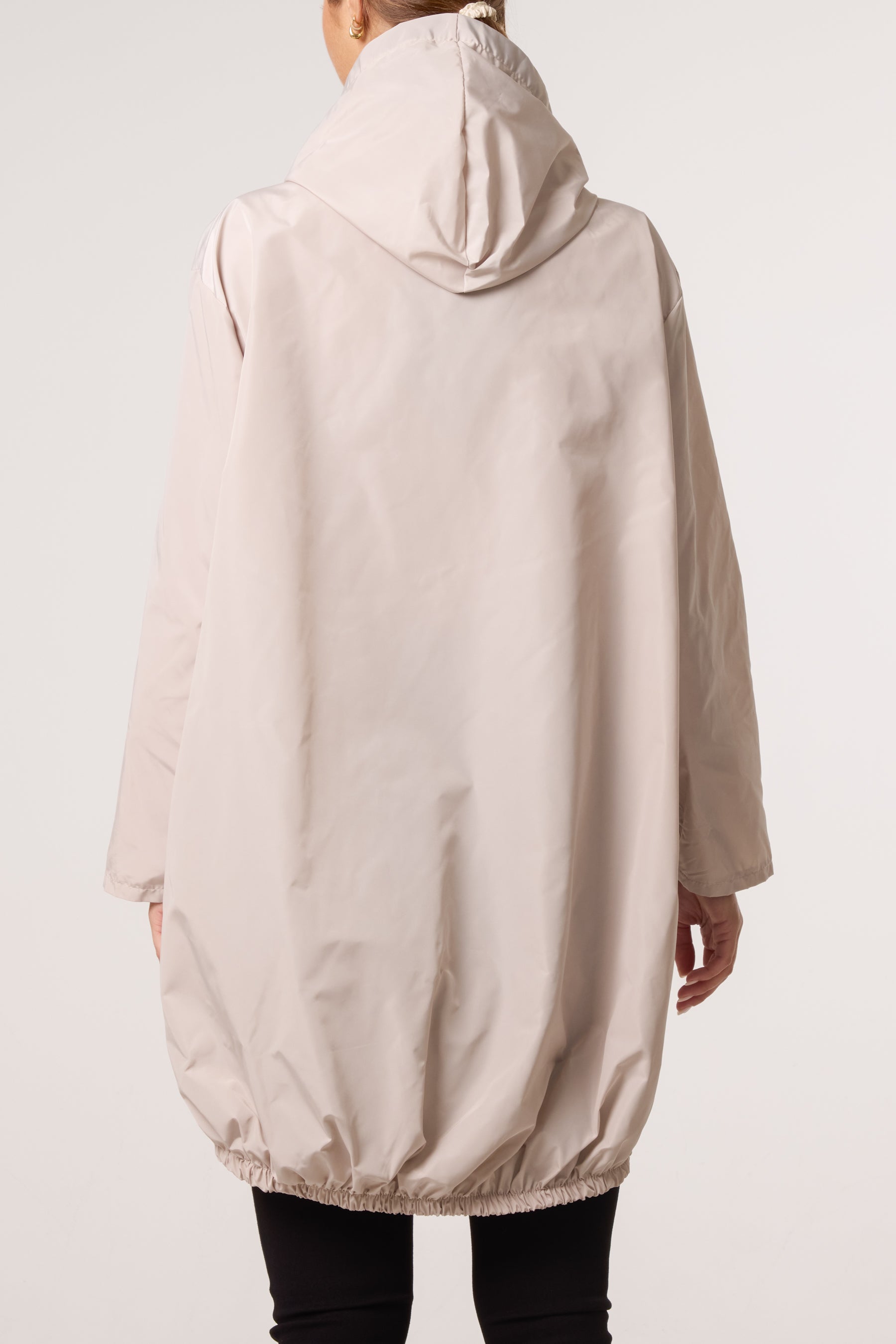 Zip Up Hooded Rain Coat