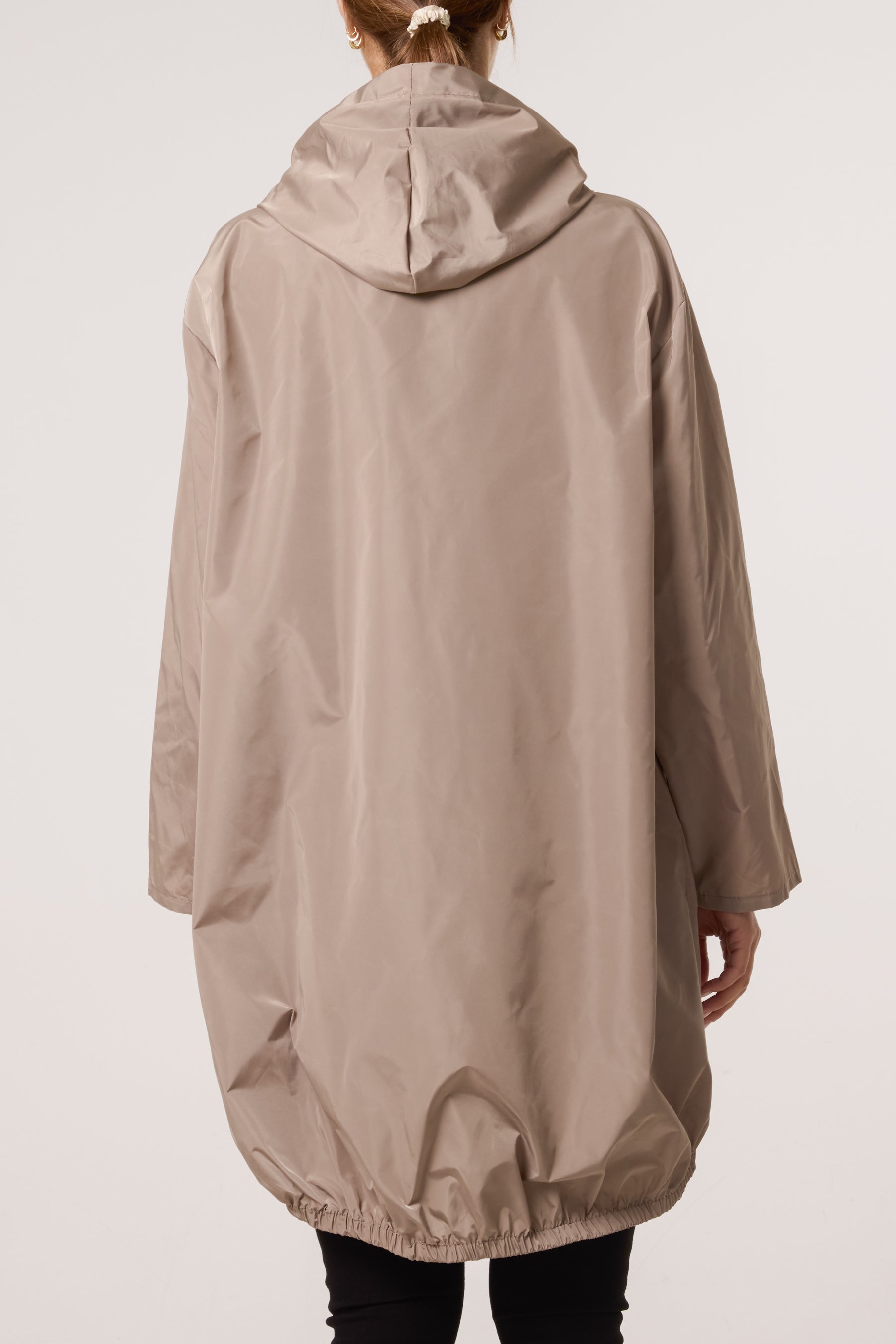 Zip Up Hooded Rain Coat
