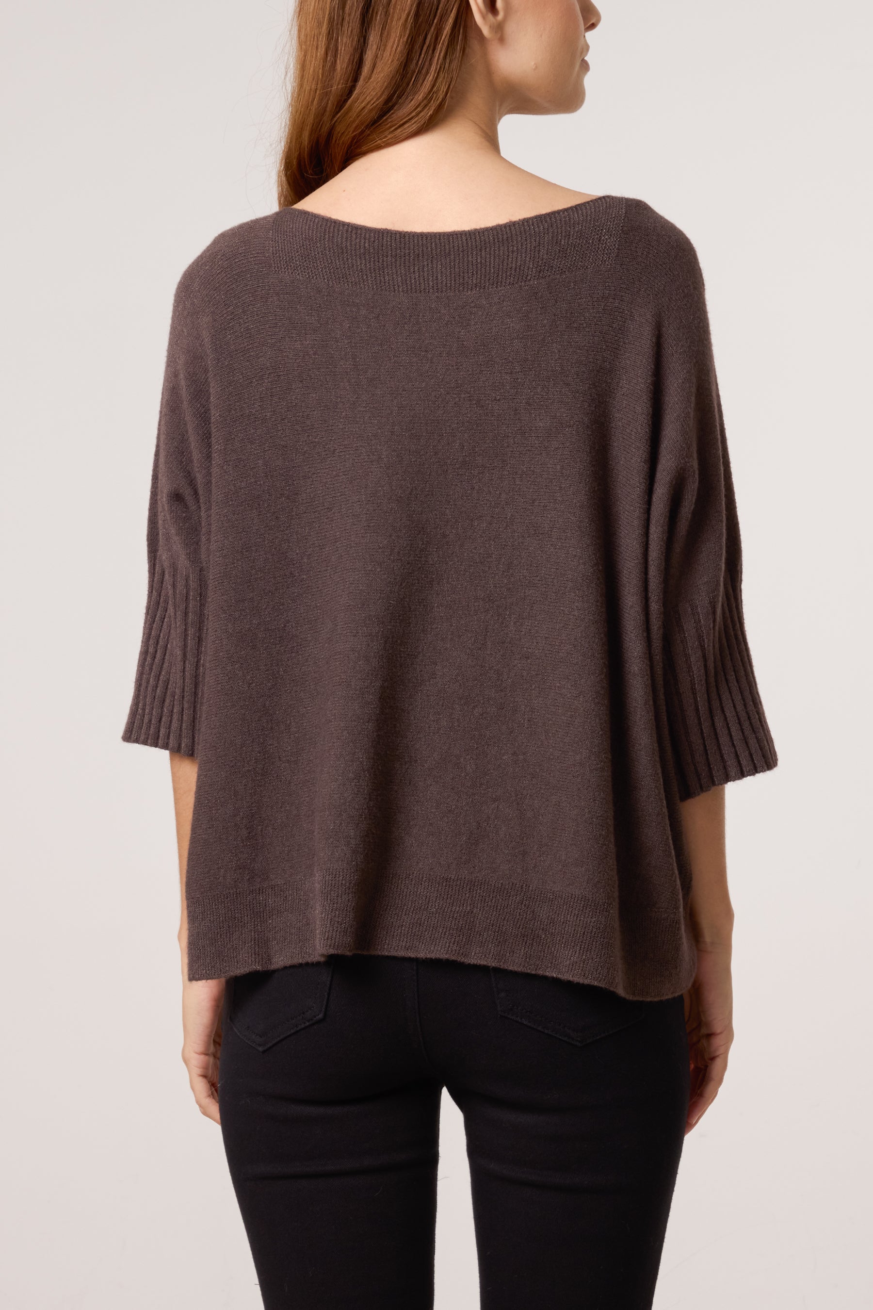 Boat Neck Short Sleeve Jumper