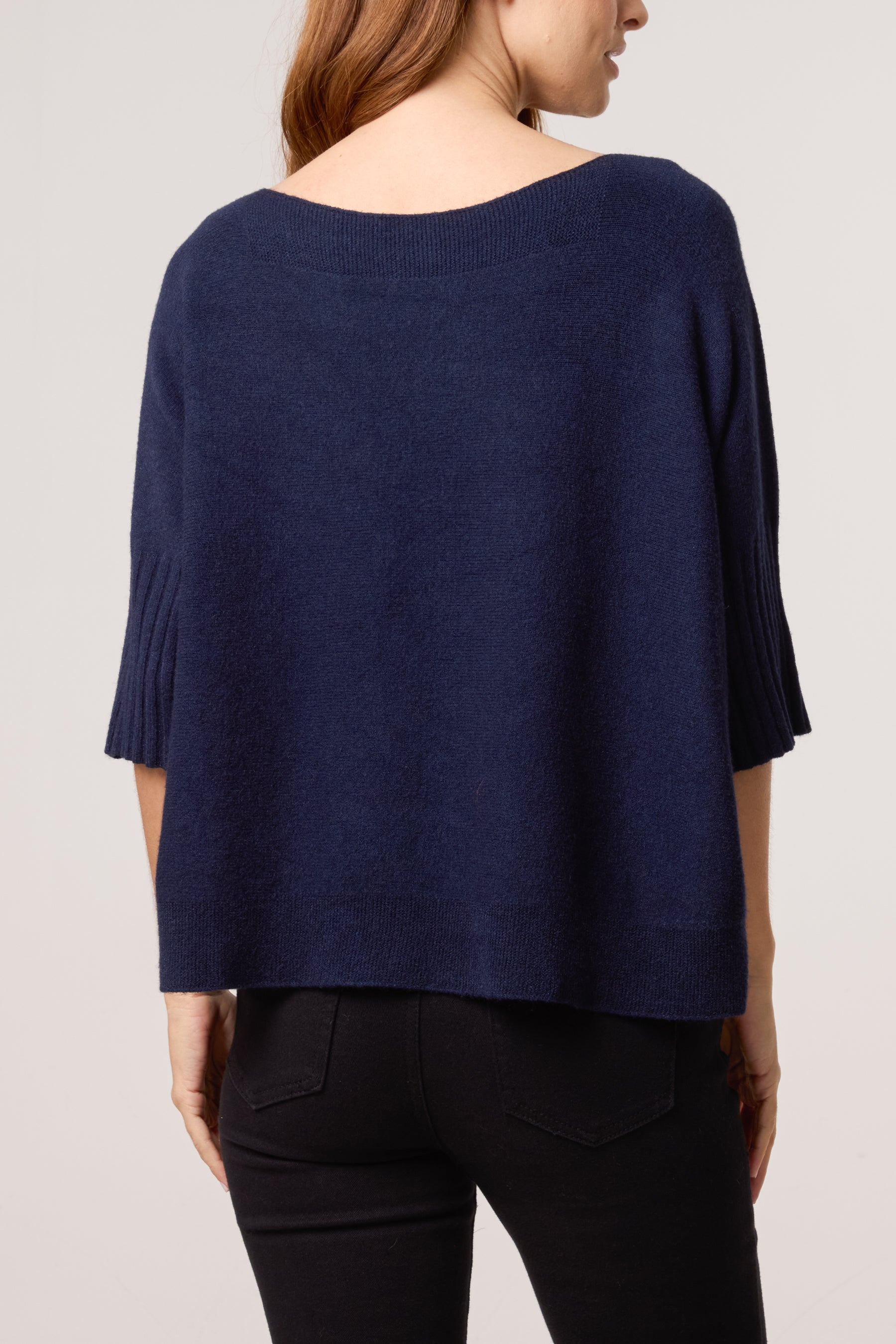 Boat Neck Short Sleeve Jumper