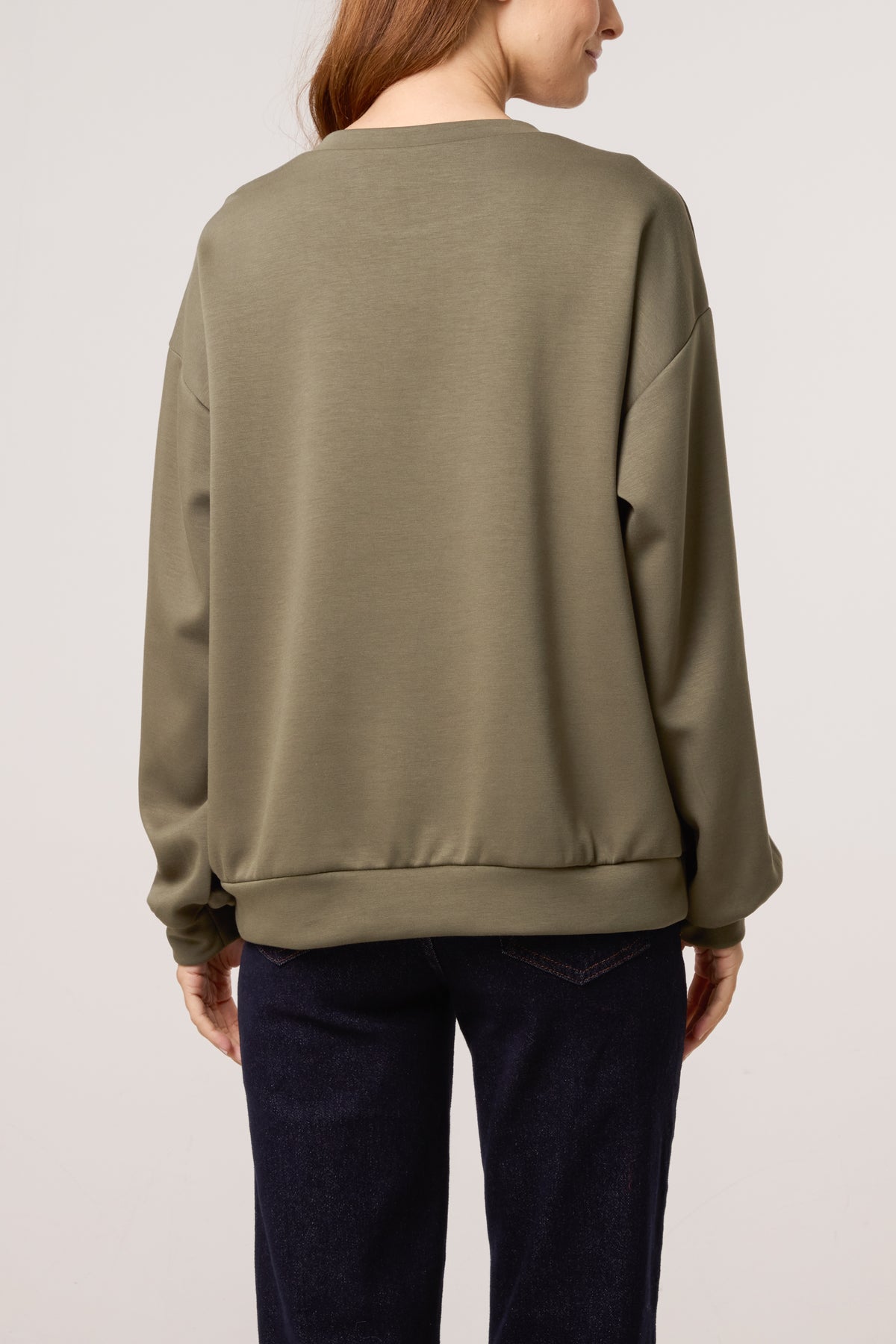 Embroidered Flower Soft Touch Sweatshirt