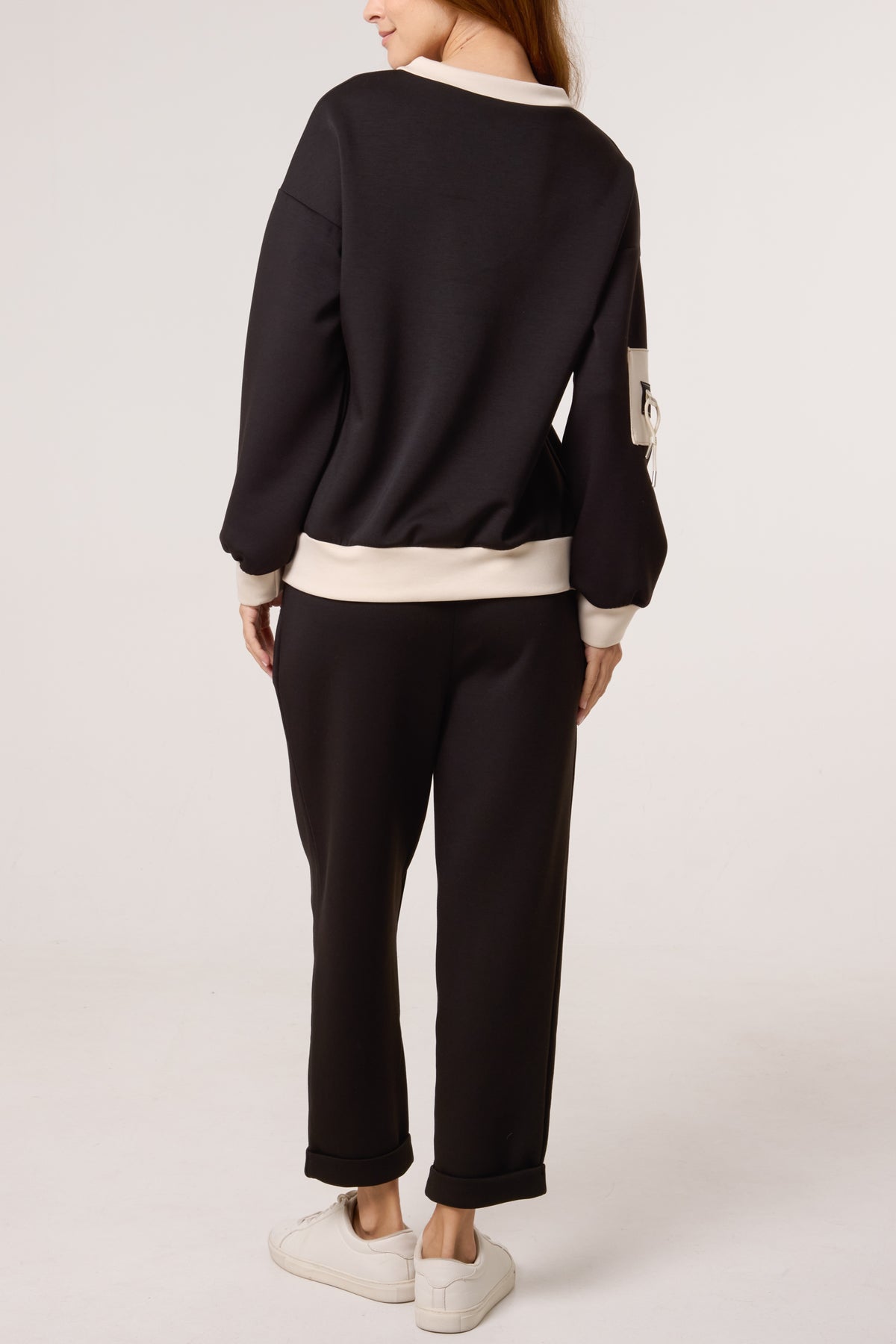 Contrast Border Soft Touch Tracksuit