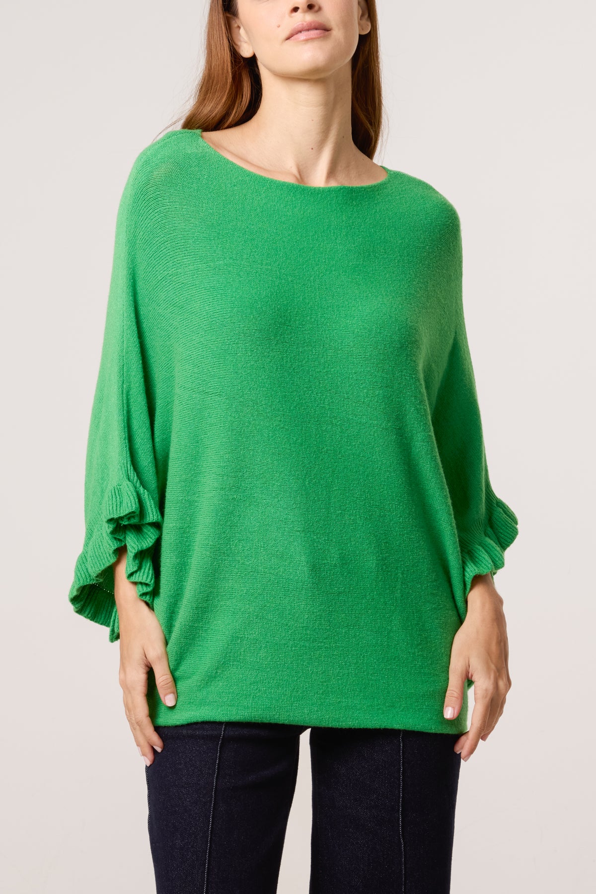 Ruffle Short Sleeve Knit Top