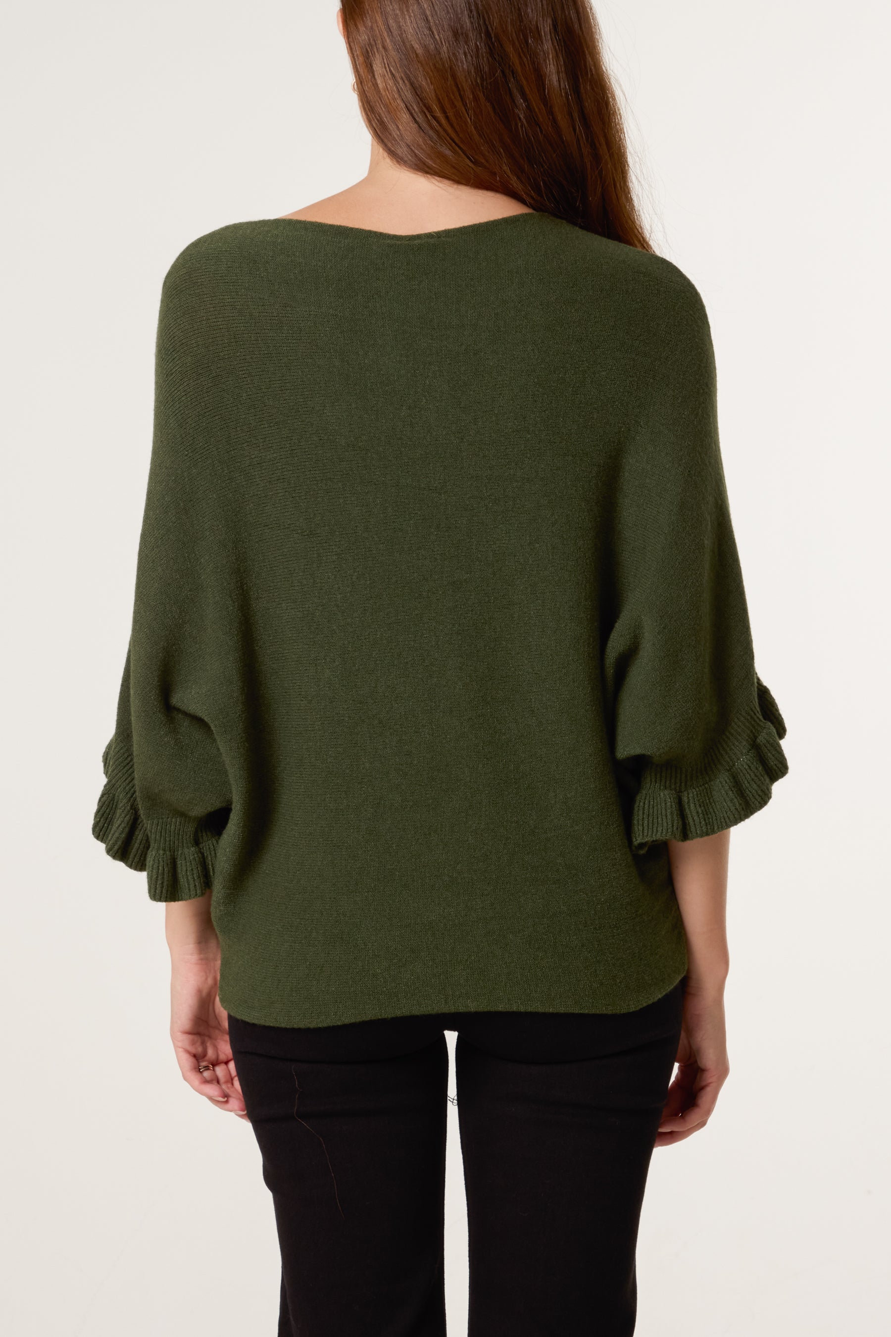 Ruffle Short Sleeve Knit Top