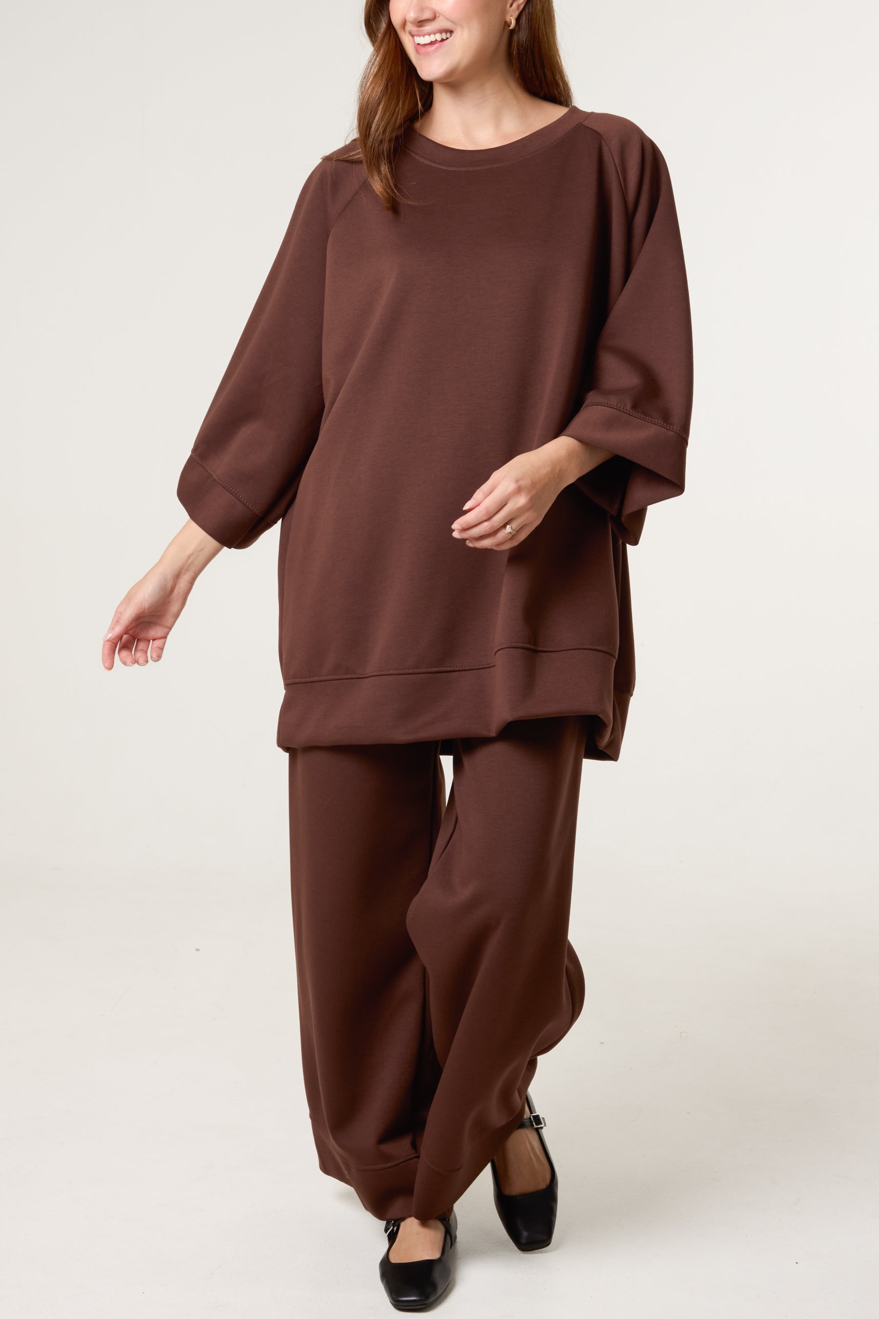 Ranglan Sleeve Oversized Tracksuit
