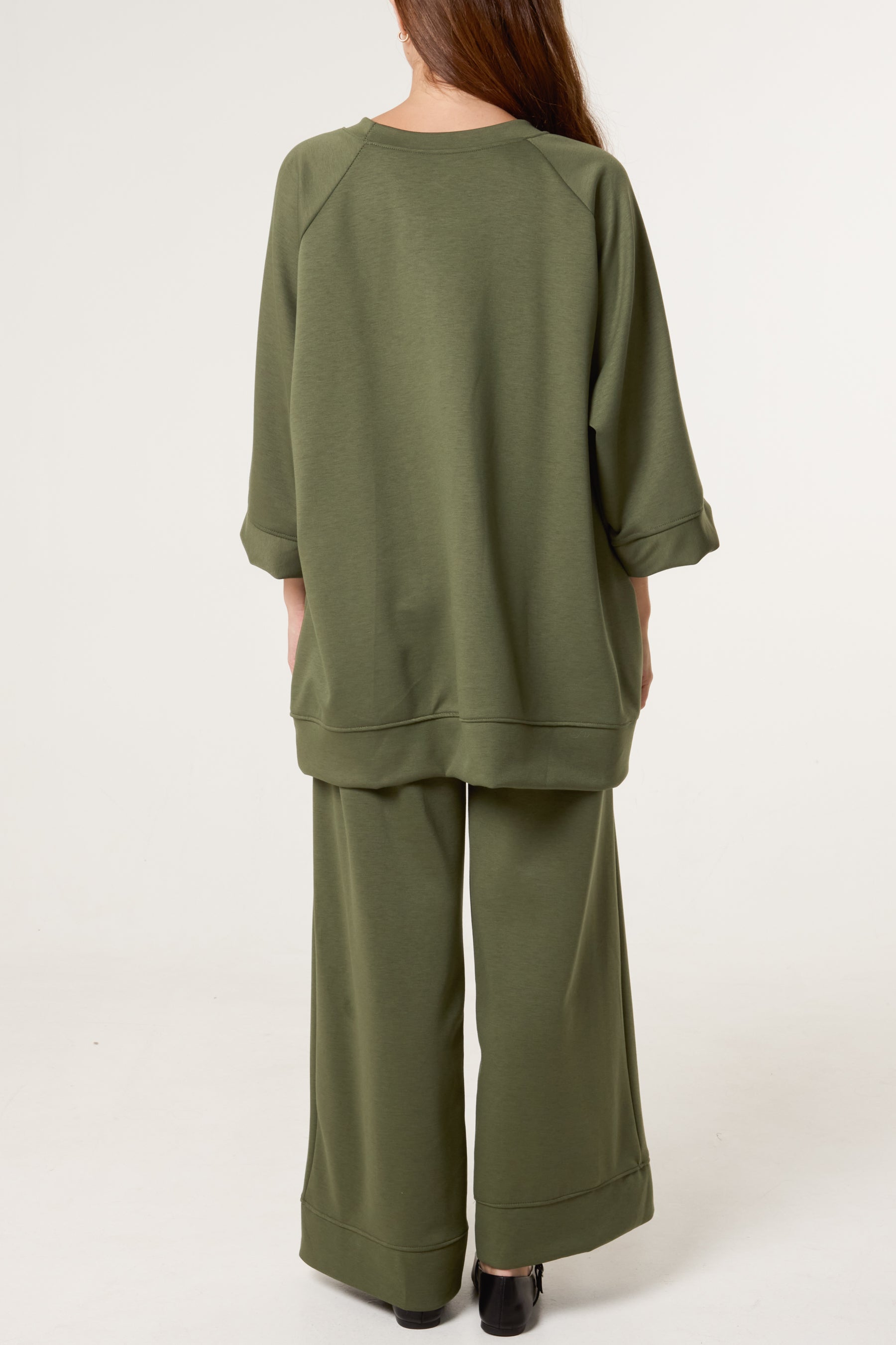 Ranglan Sleeve Oversized Tracksuit