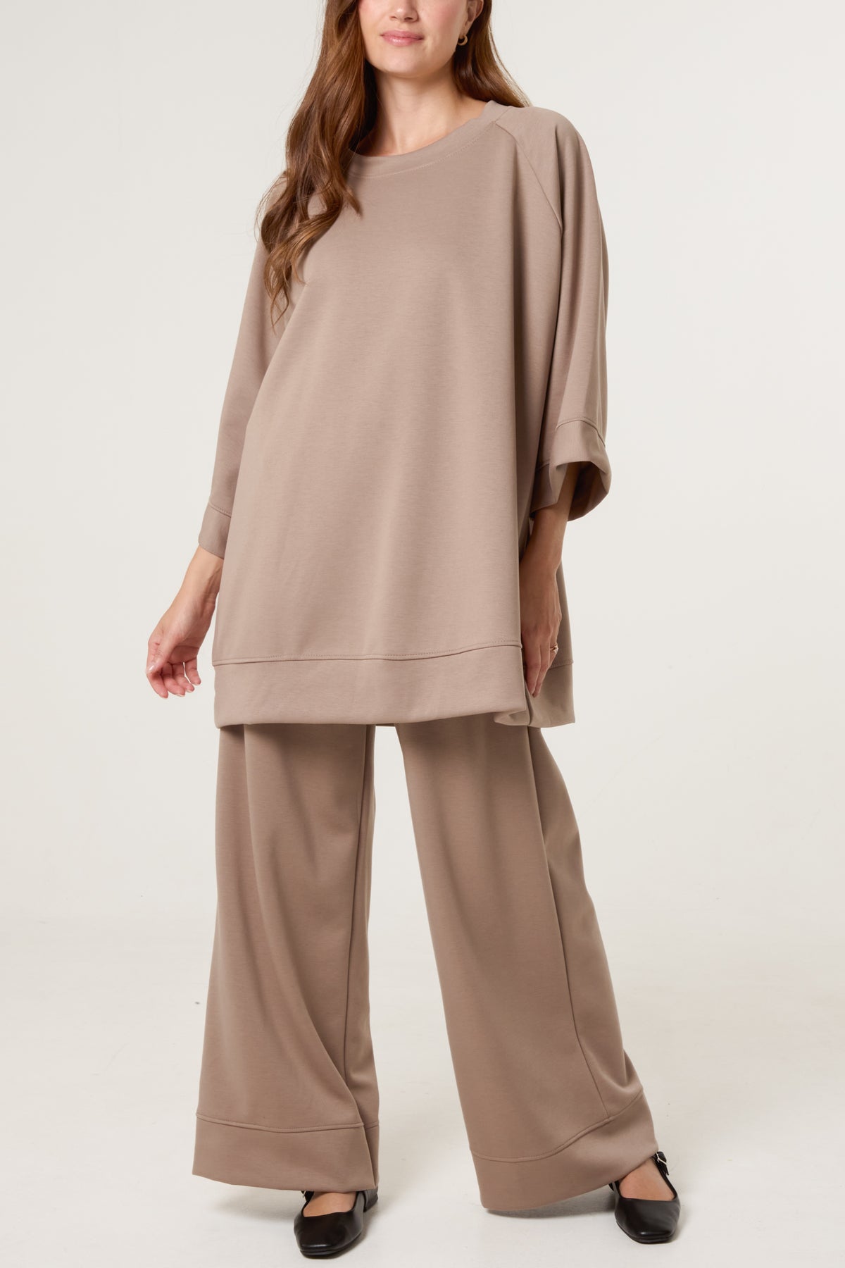 Ranglan Sleeve Oversized Tracksuit