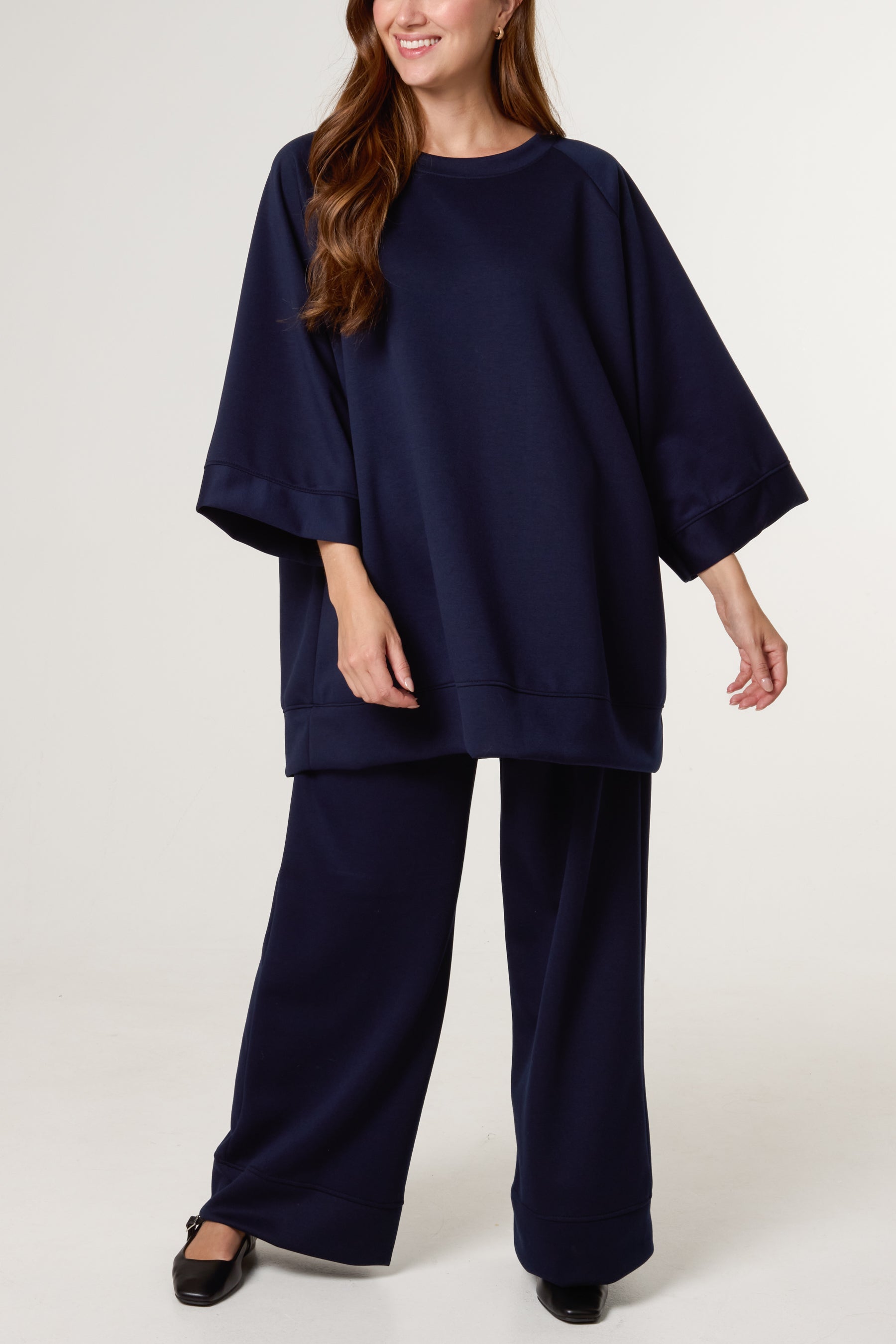 Ranglan Sleeve Oversized Tracksuit