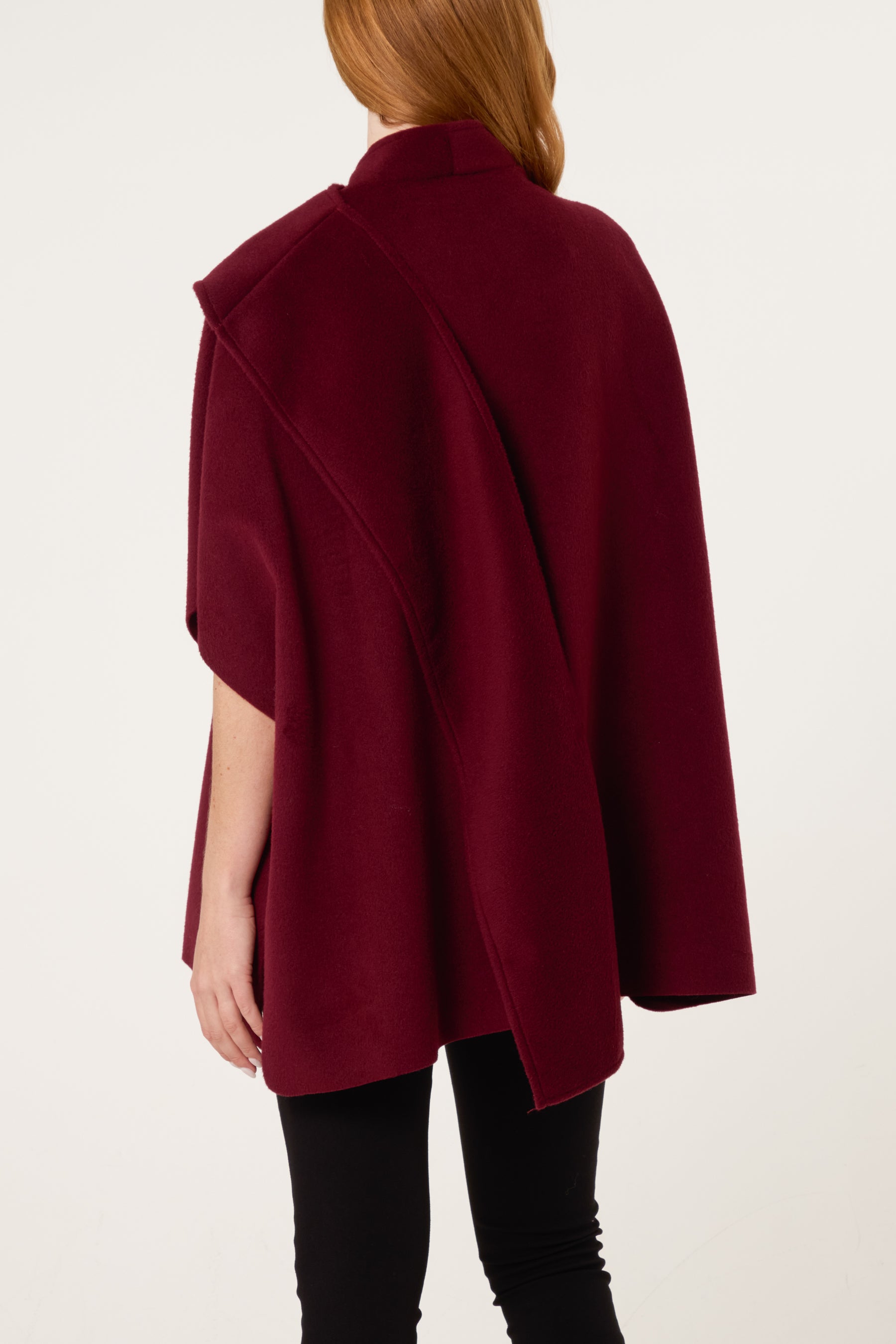 Scarf Detail Wrapped Cape