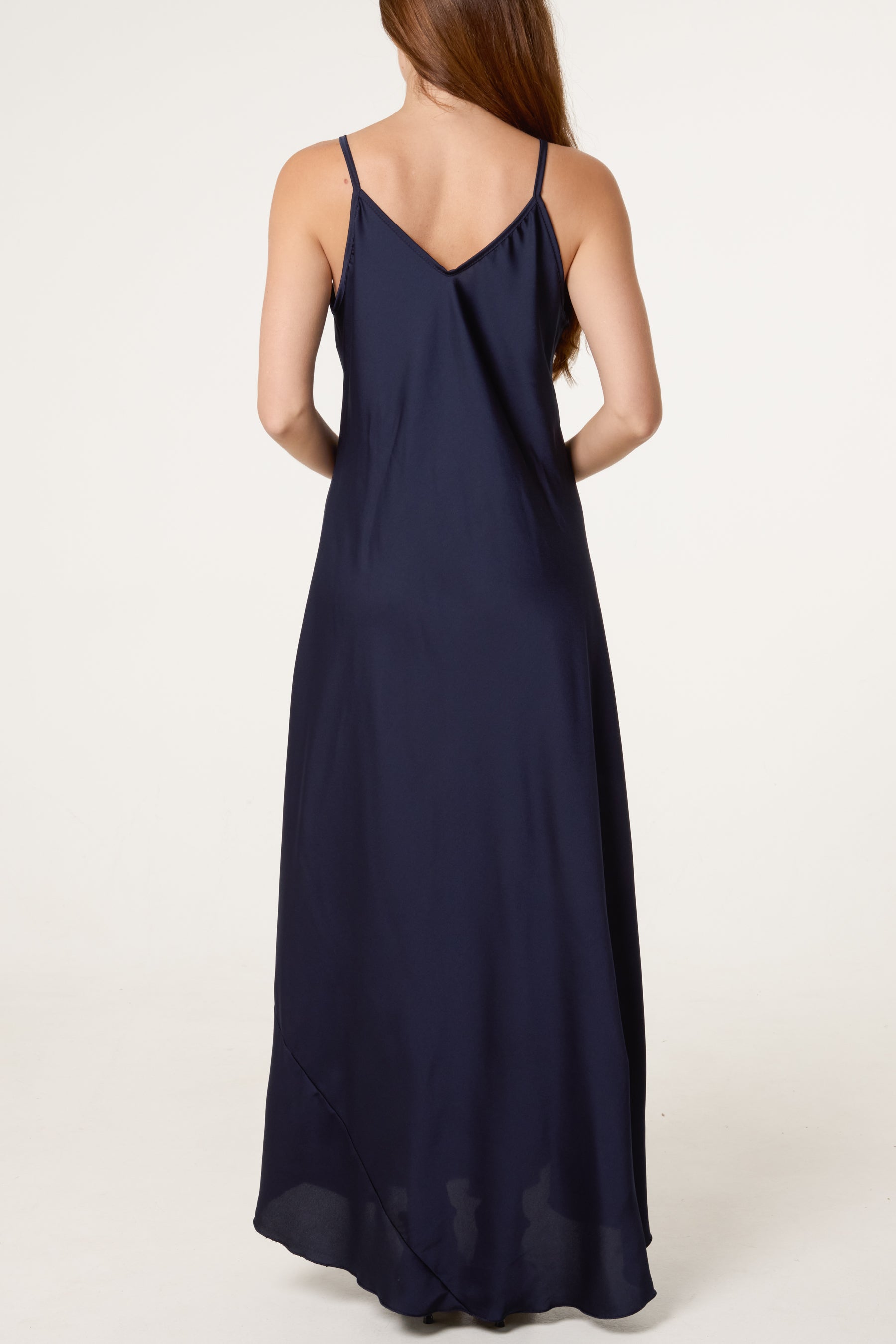 Open Knit Top & Satin Dress Set