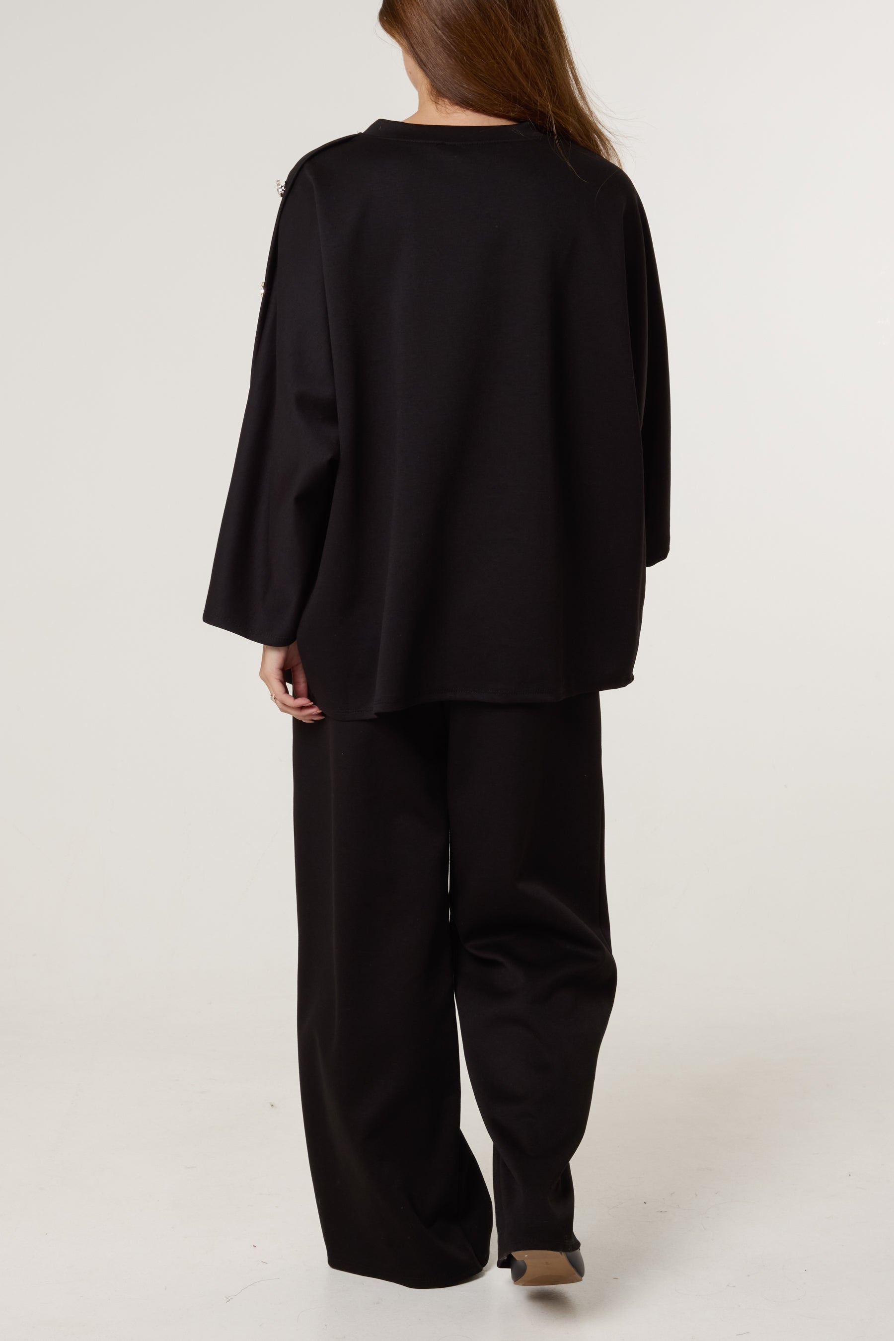Gold Button Soft Touch Tracksuit